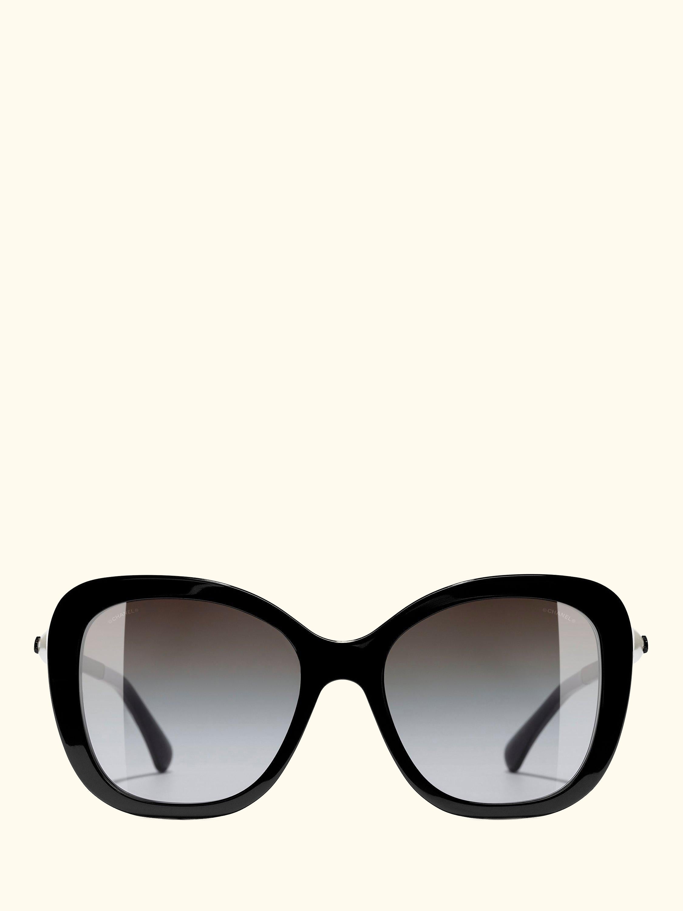 Square Sunglasses CH5339H, Black/Grey Gradient