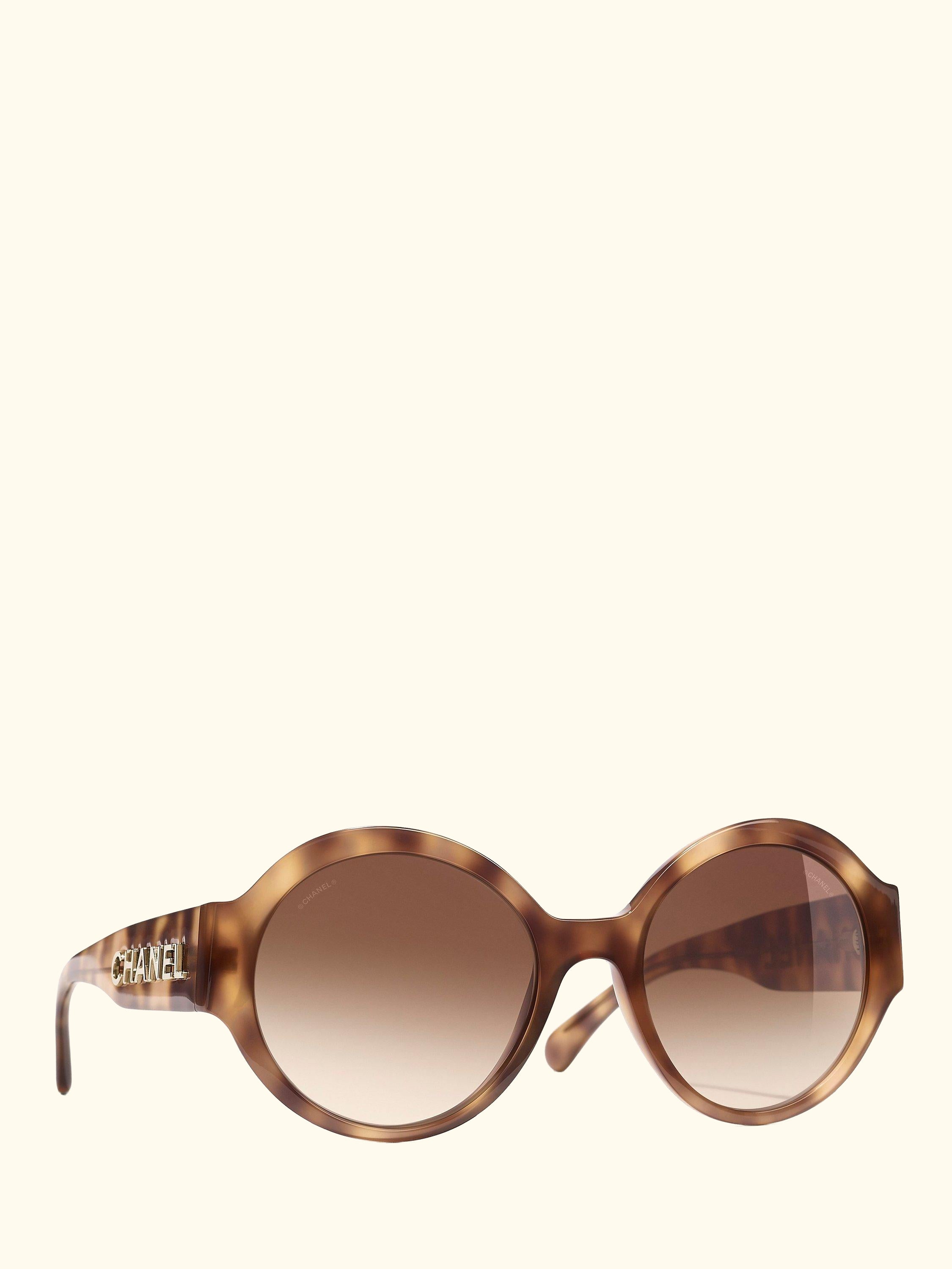 Oval Sunglasses CH5410 Havana/Brown Gradient