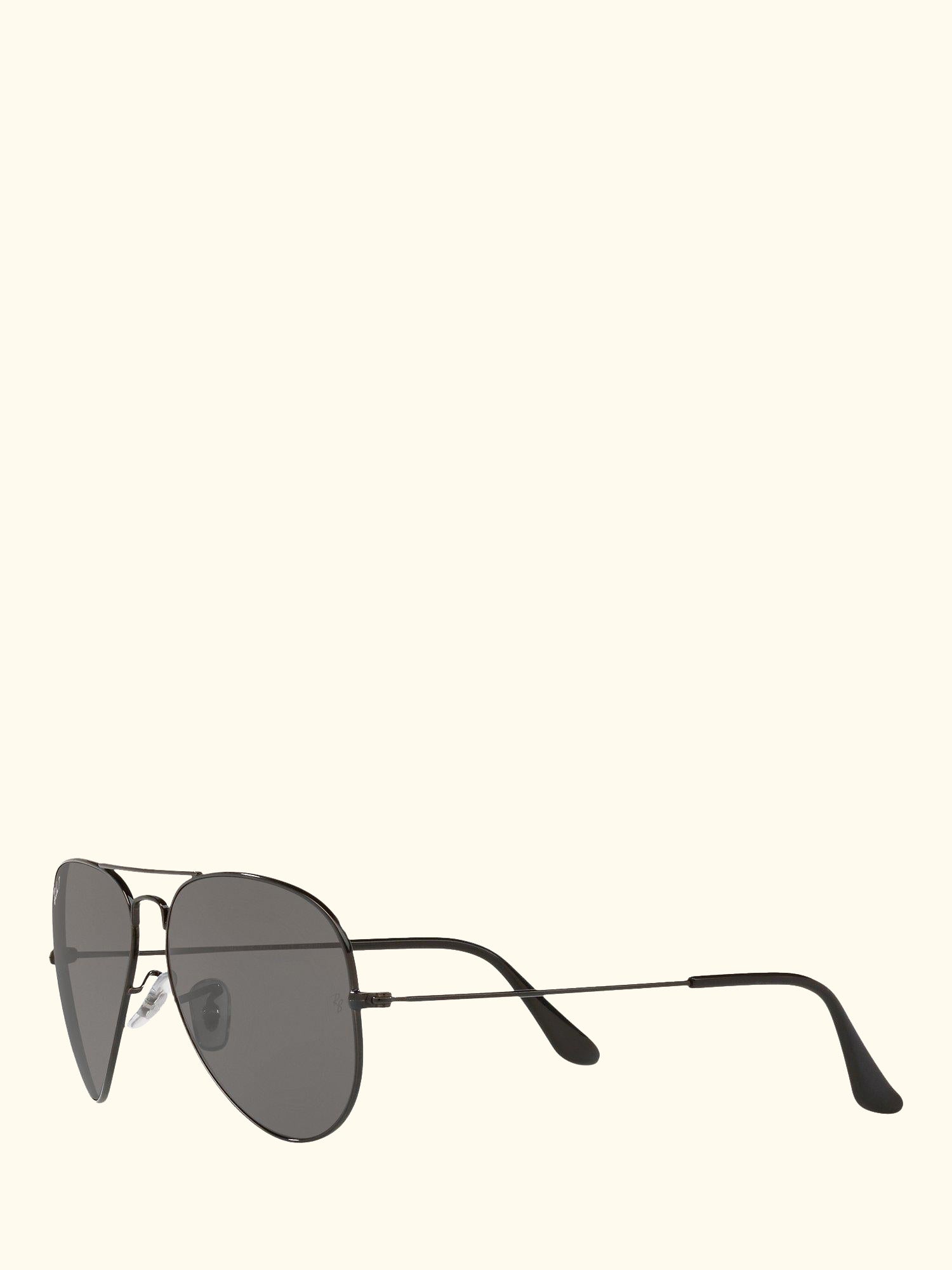 RB3025 Unisex Polarised Aviator Sunglasses, Black/Grey