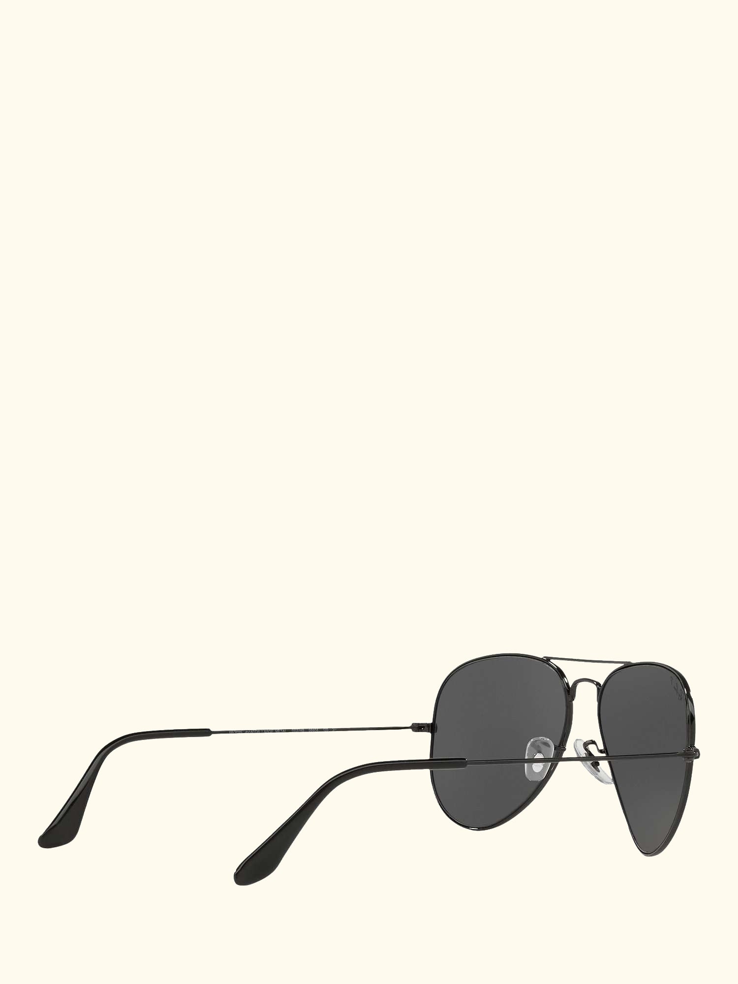 RB3025 Unisex Polarised Aviator Sunglasses, Black/Grey