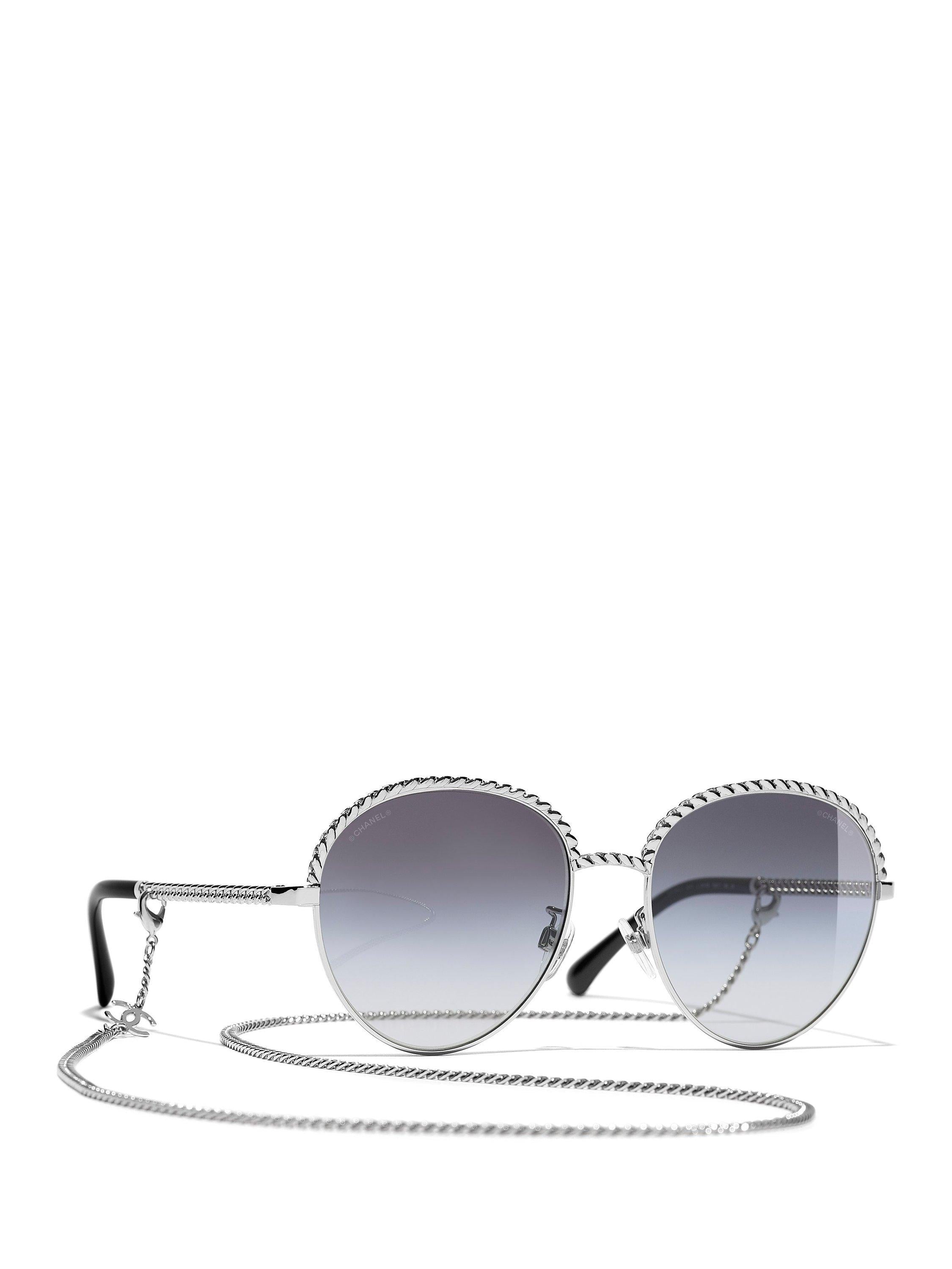Oval Sunglasses CH4242 Silver/Grey Gradient