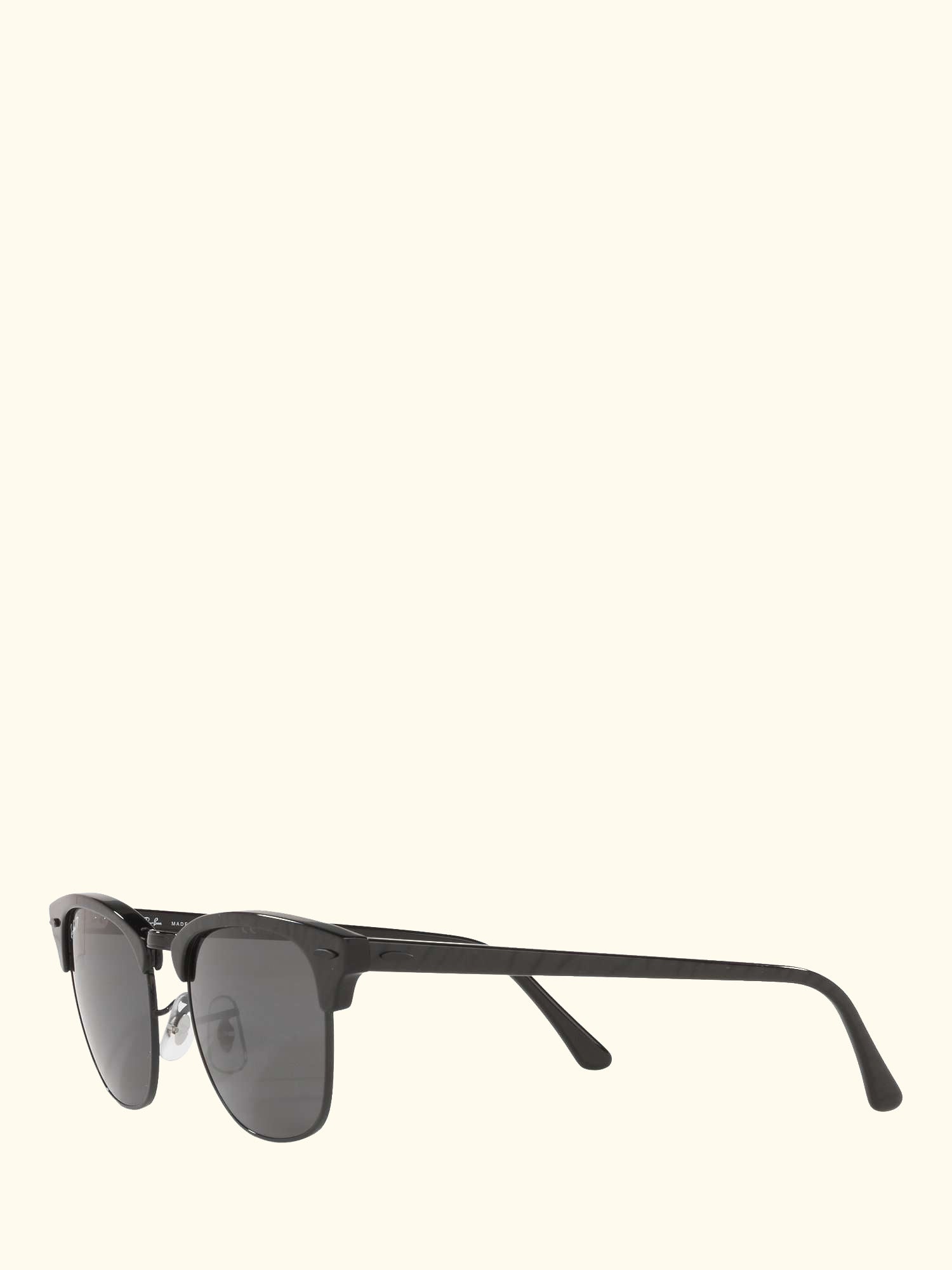 RB3016 Unisex Polarised Clubmaster Sunglasses, Black/Grey