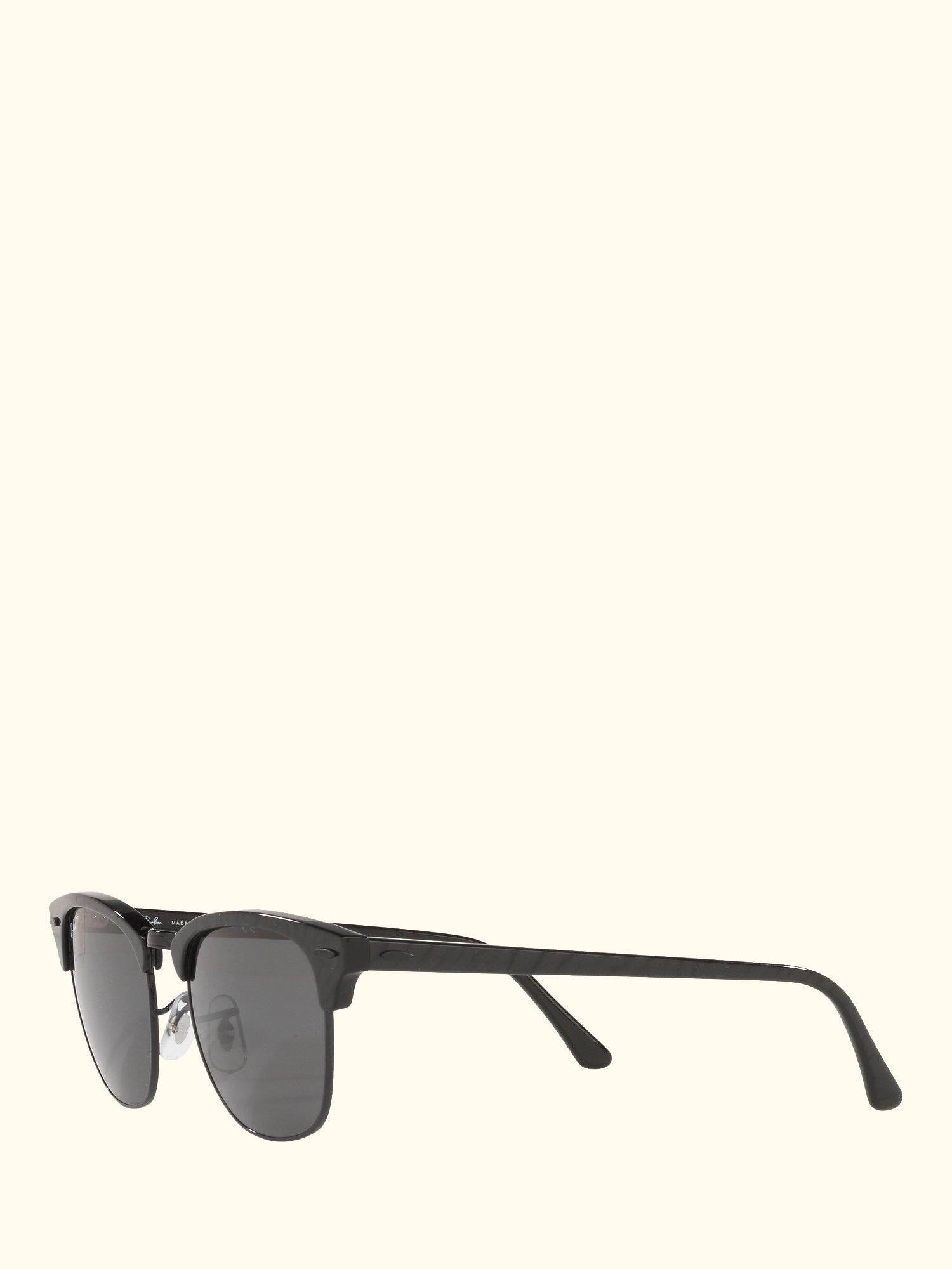 RB3016 Unisex Polarised Clubmaster Sunglasses, Black/Grey
