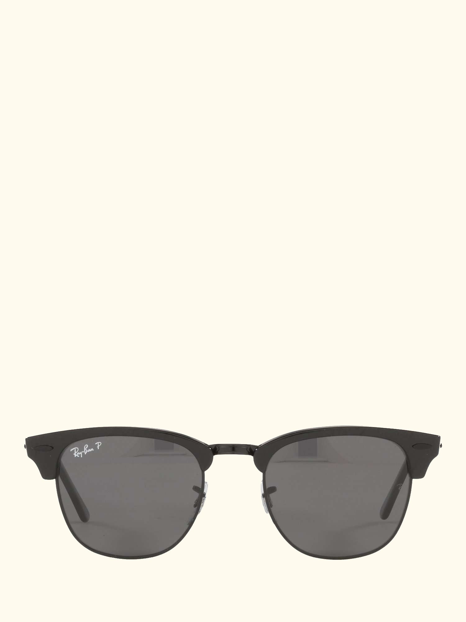 RB3016 Unisex Polarised Clubmaster Sunglasses, Black/Grey