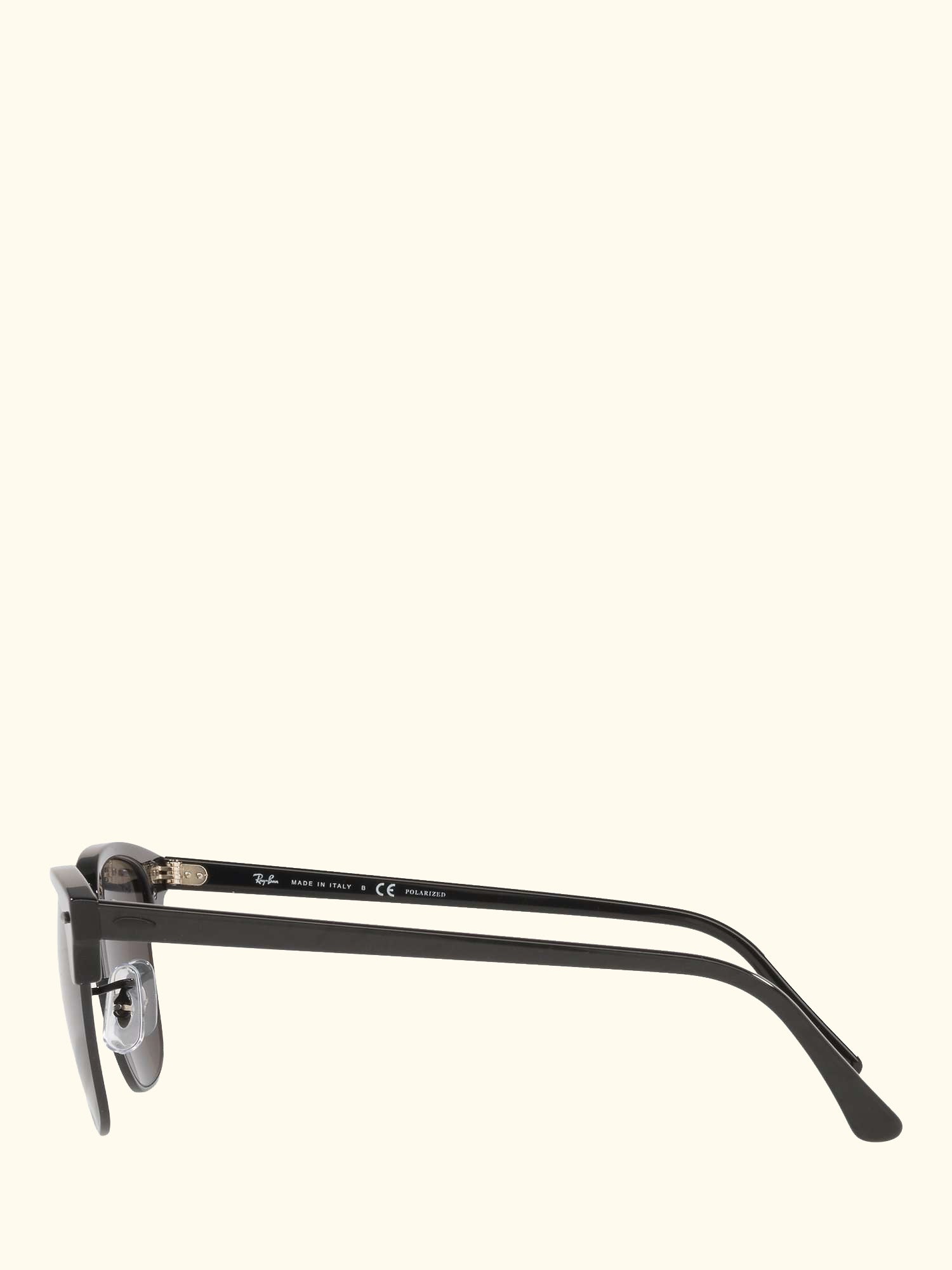 RB3016 Unisex Polarised Clubmaster Sunglasses, Black/Grey