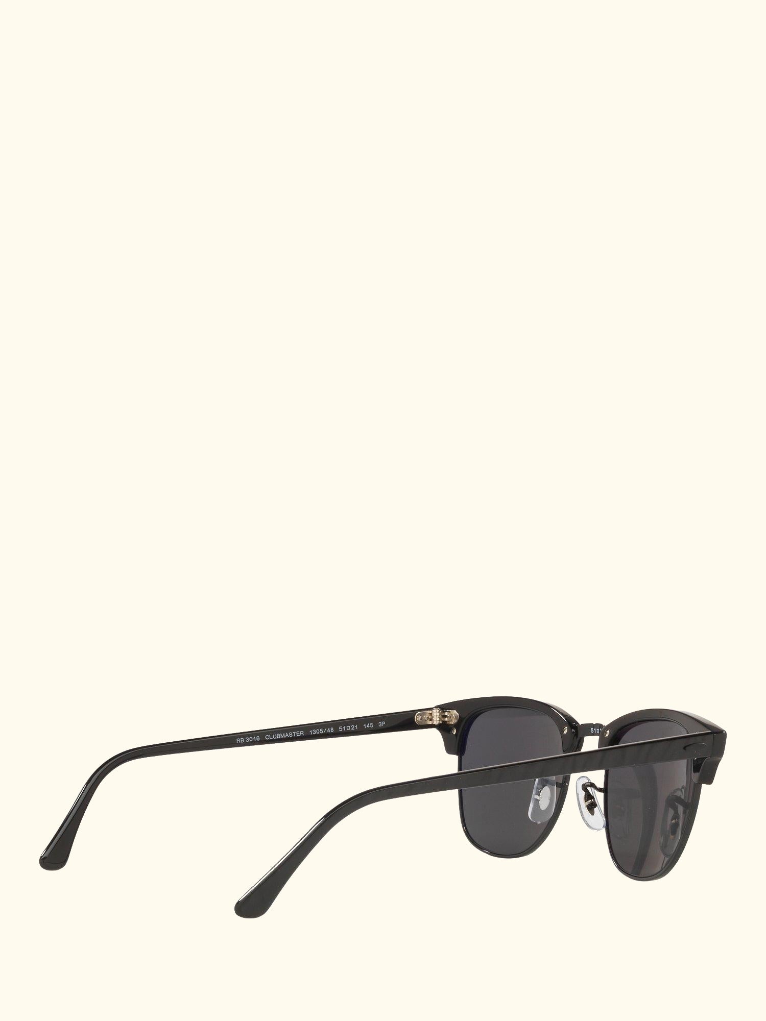 RB3016 Unisex Polarised Clubmaster Sunglasses, Black/Grey