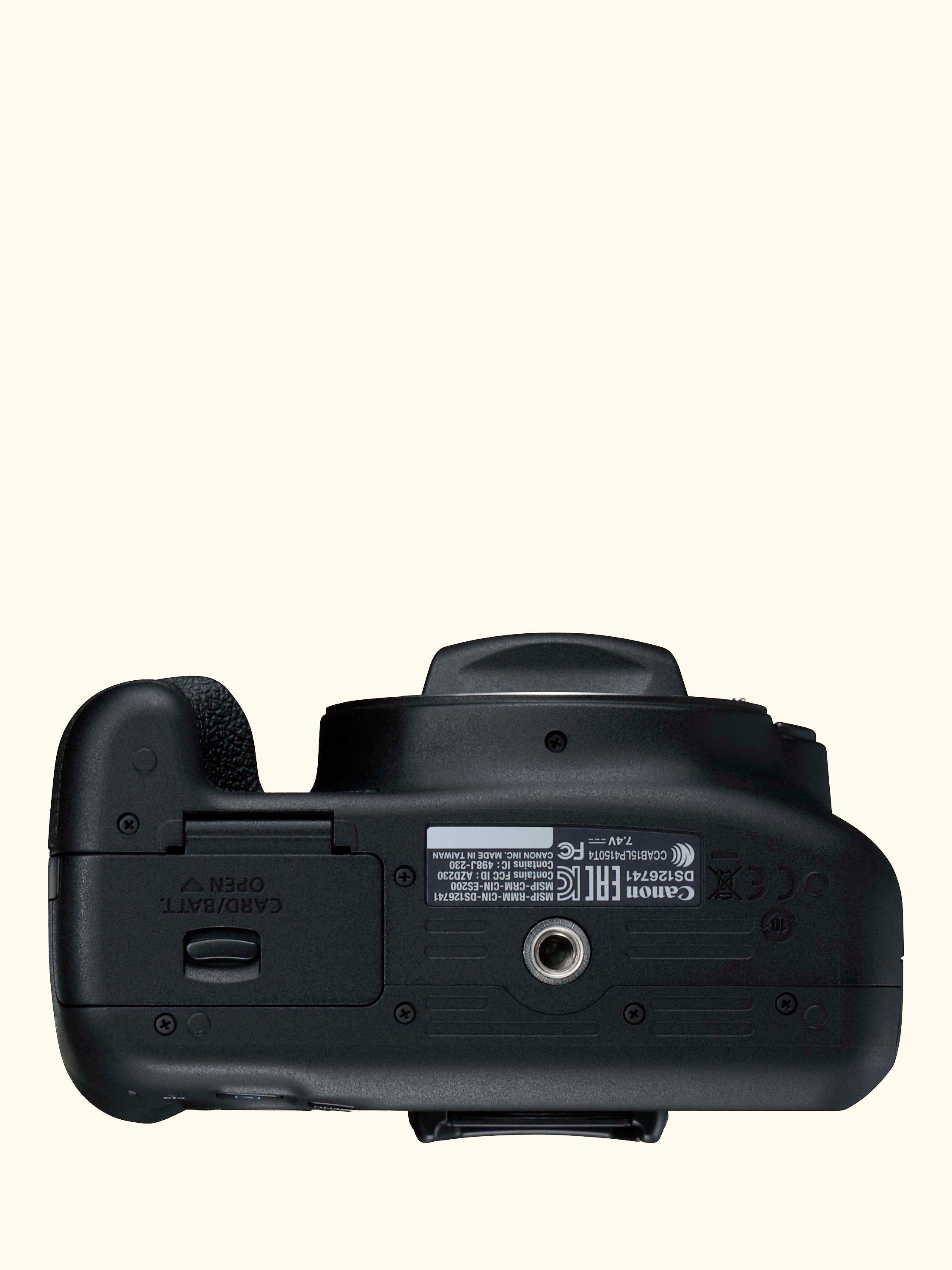 EOS 2000D Digital SLR Camera with 18-55mm Lens & 50mm Lens, 1080p Full HD, 24.1MP, Wi-Fi, NFC, Optical Viewfinder, 3" LCD Screen, Double Lens Kit, Black