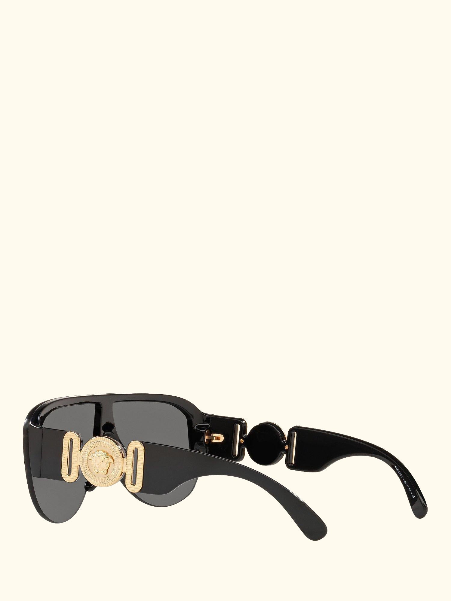 VE4391 Women's Irregular Sunglasses, Black/Grey