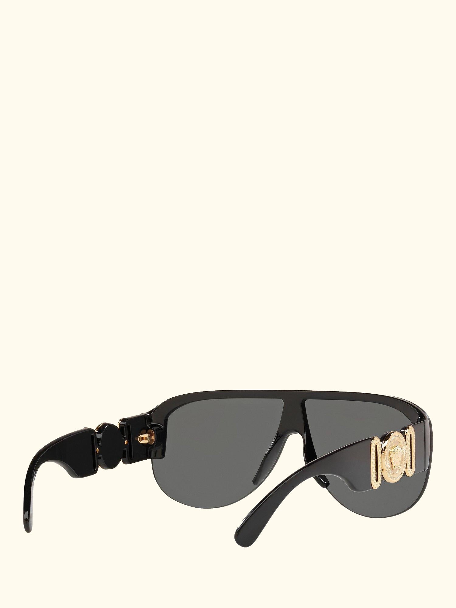 VE4391 Women's Irregular Sunglasses, Black/Grey