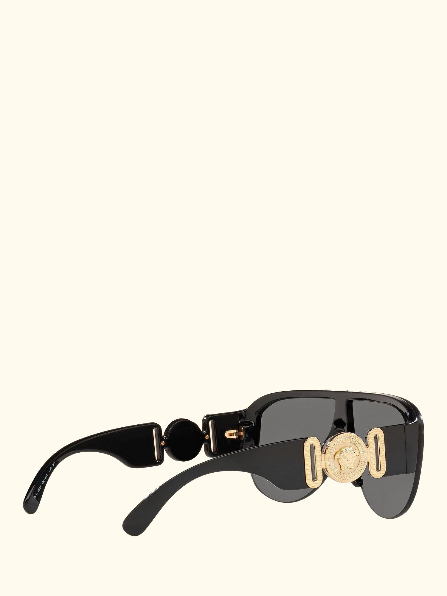 VE4391 Women's Irregular Sunglasses, Black/Grey