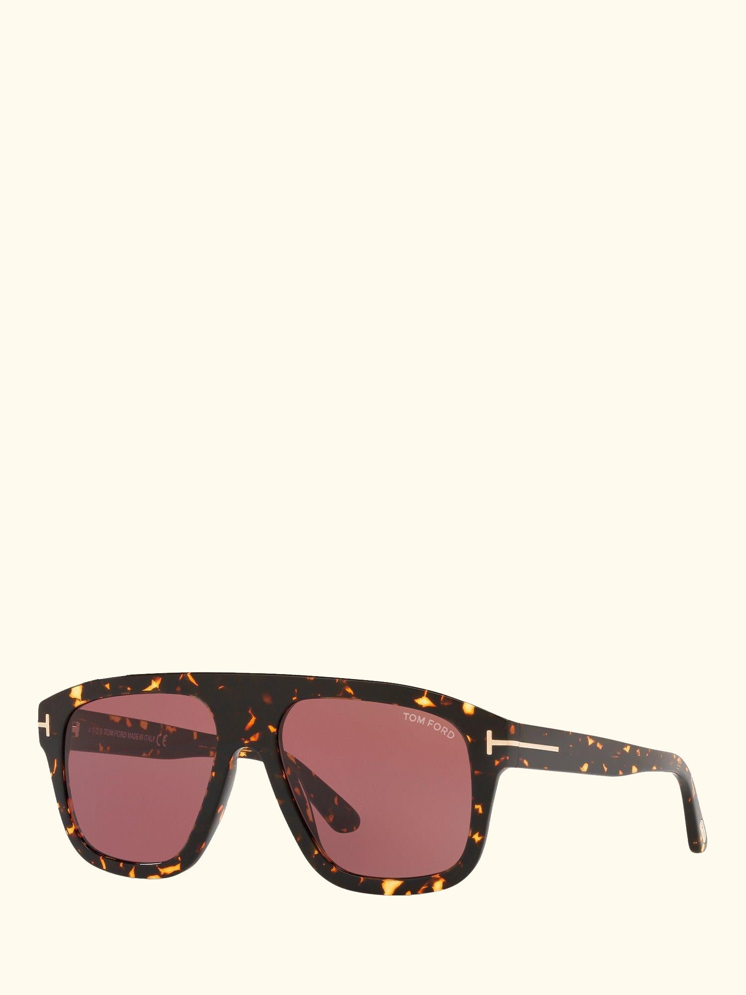 FT0777 Women's Thor Rectangular Sunglasses, Black/Grey