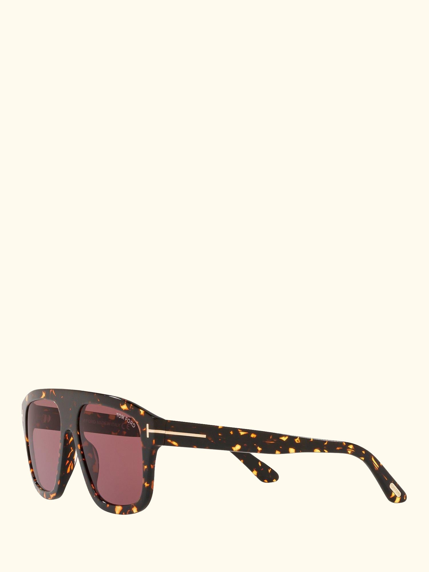 FT0777 Women's Thor Rectangular Sunglasses, Black/Grey