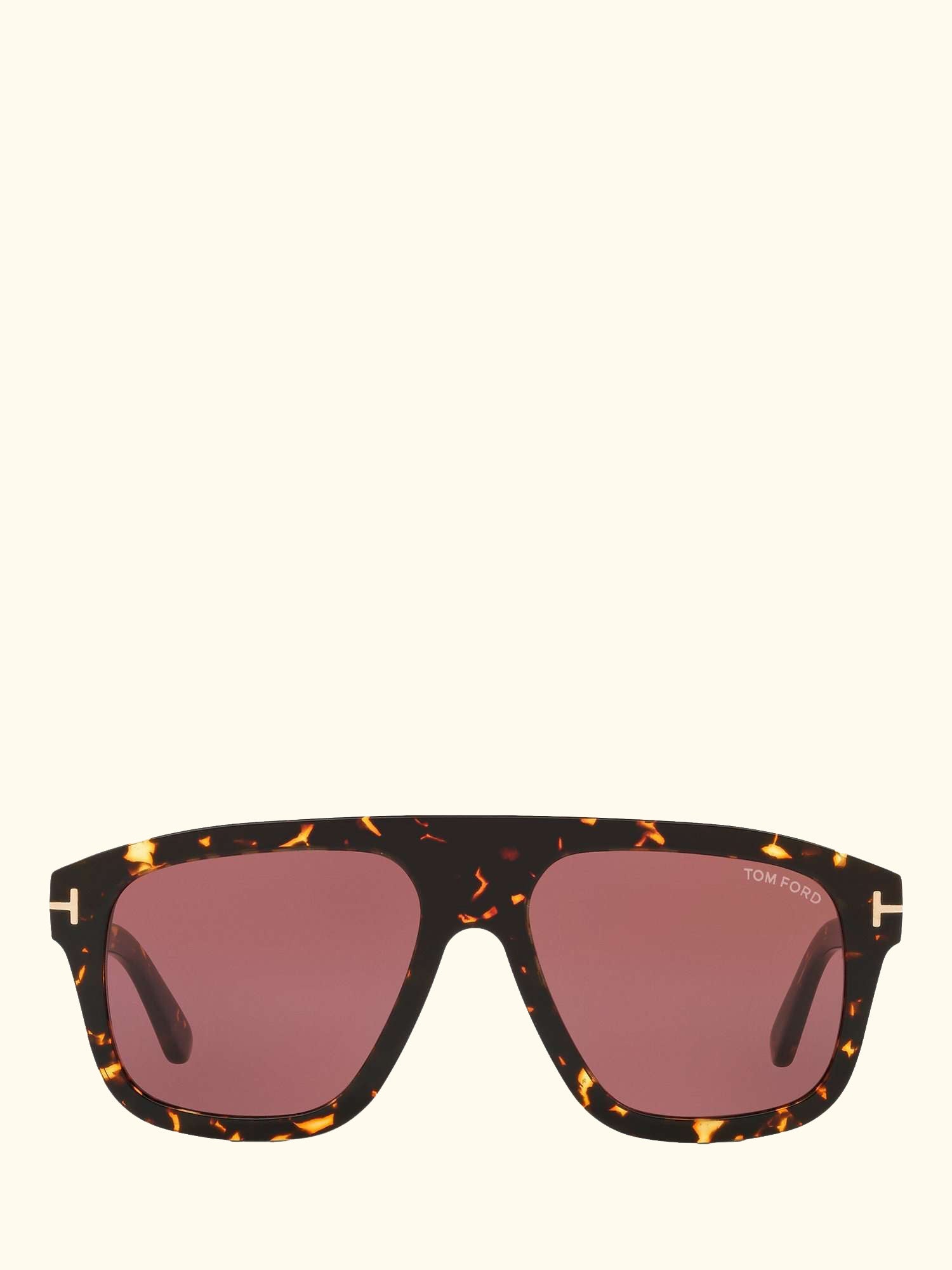 FT0777 Women's Thor Rectangular Sunglasses, Black/Grey