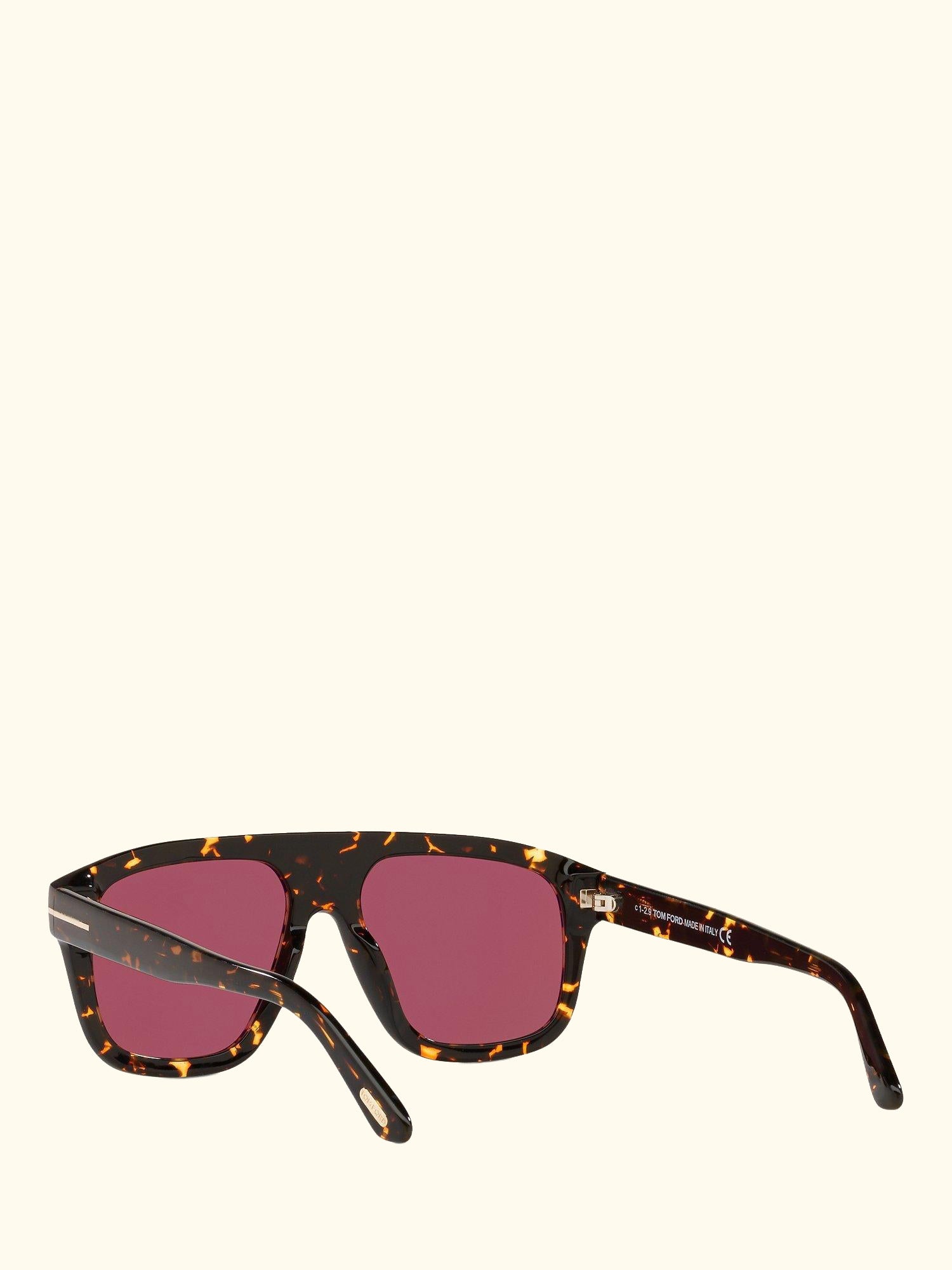 FT0777 Women's Thor Rectangular Sunglasses, Black/Grey
