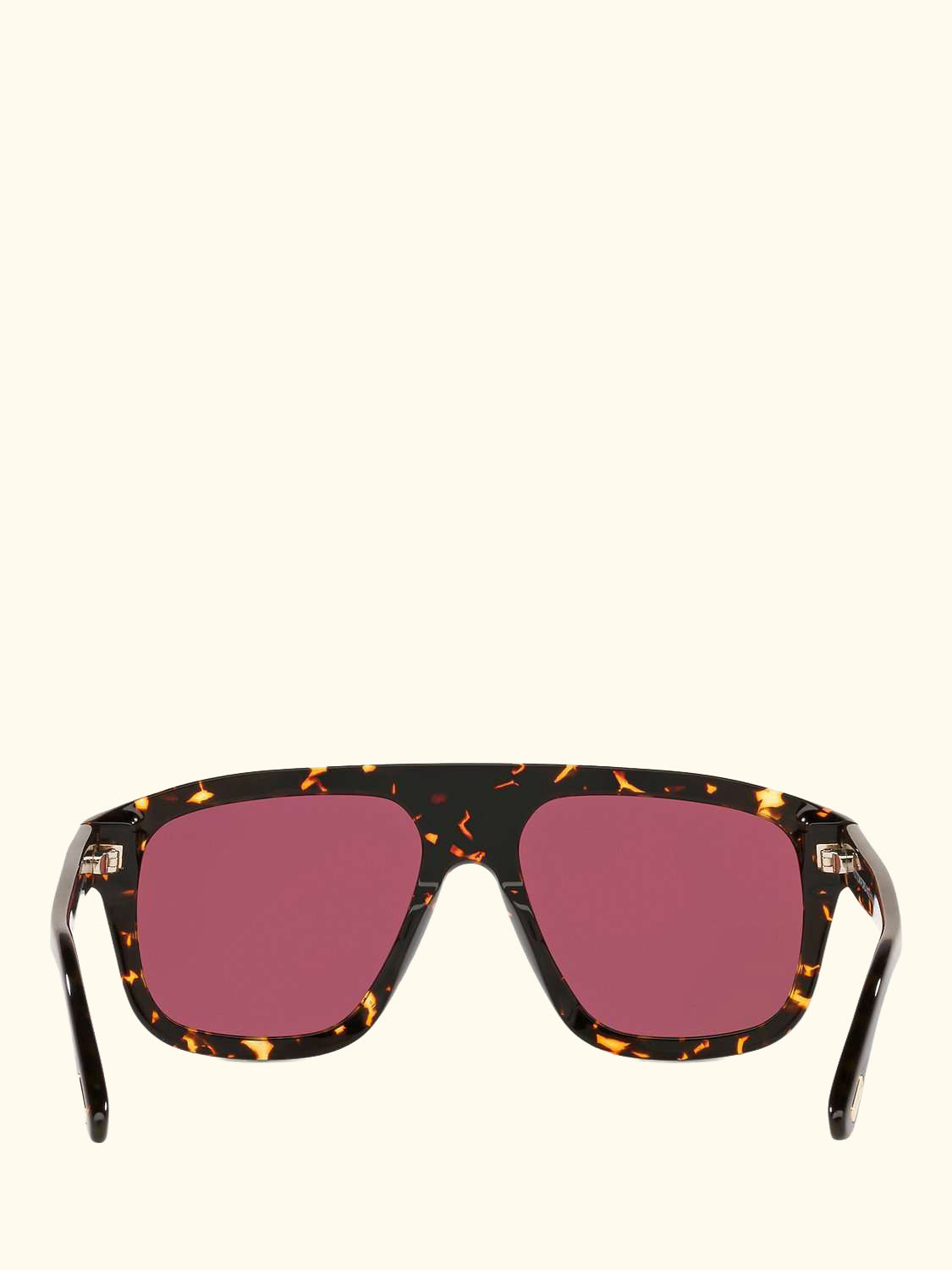 FT0777 Women's Thor Rectangular Sunglasses, Black/Grey