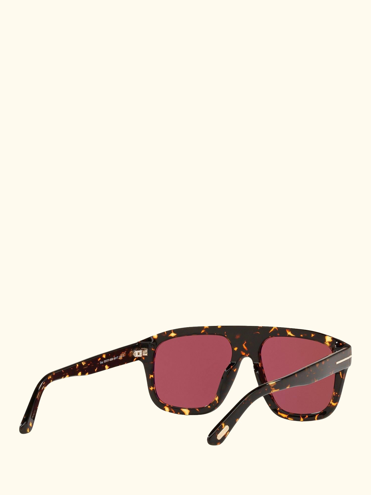 FT0777 Women's Thor Rectangular Sunglasses, Black/Grey