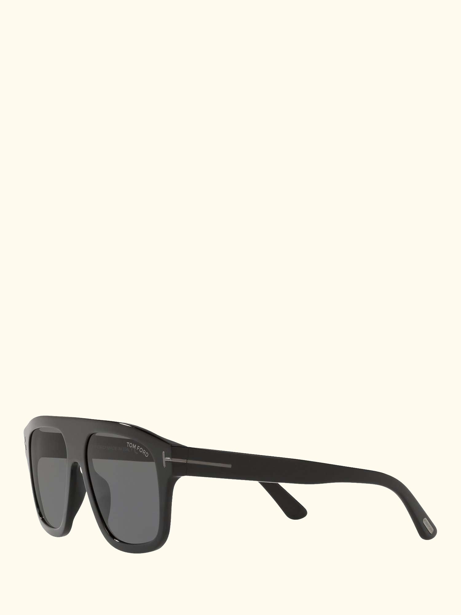 FT0777 Women's Thor Rectangular Sunglasses, Black/Grey