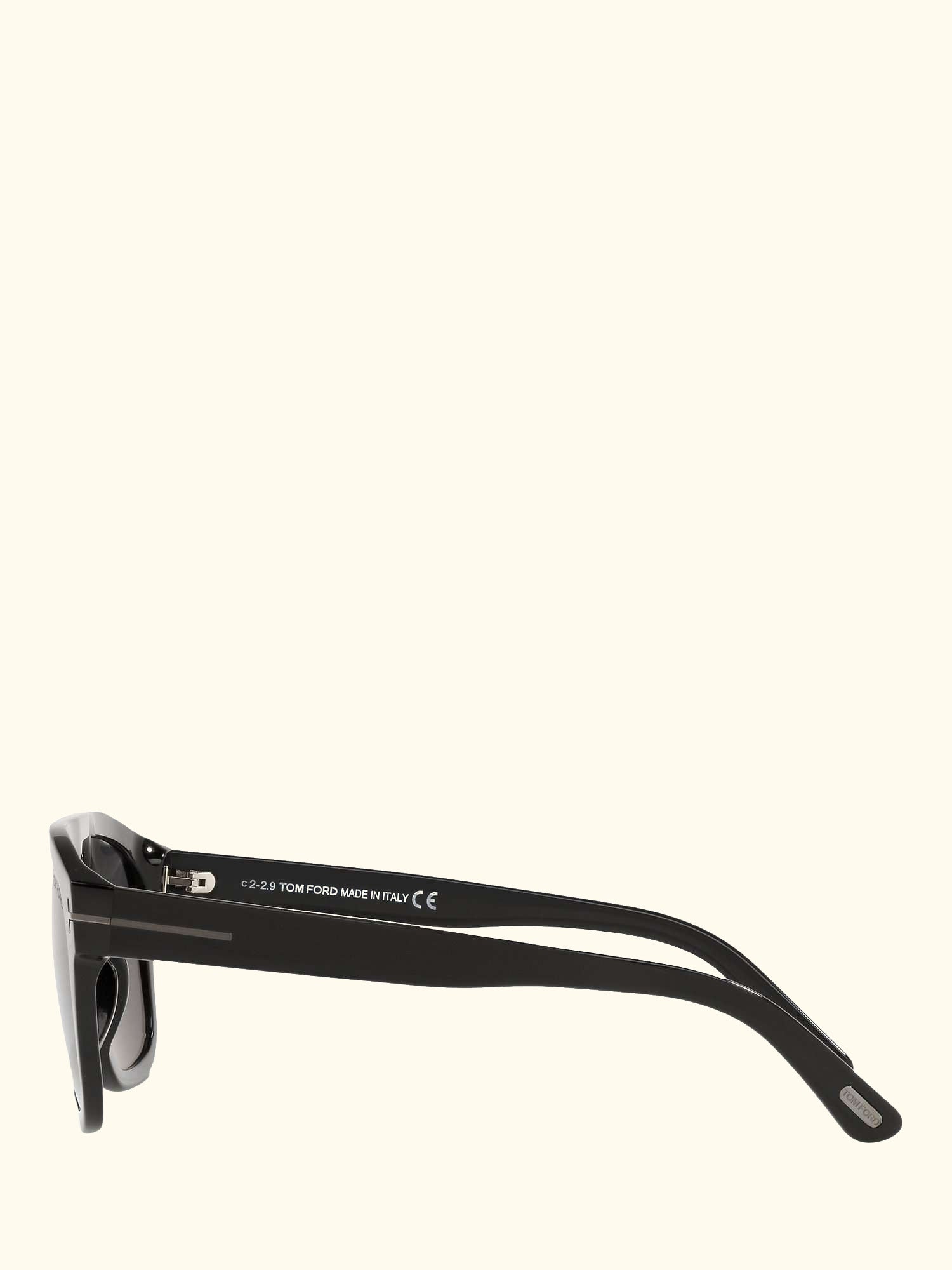 FT0777 Women's Thor Rectangular Sunglasses, Black/Grey
