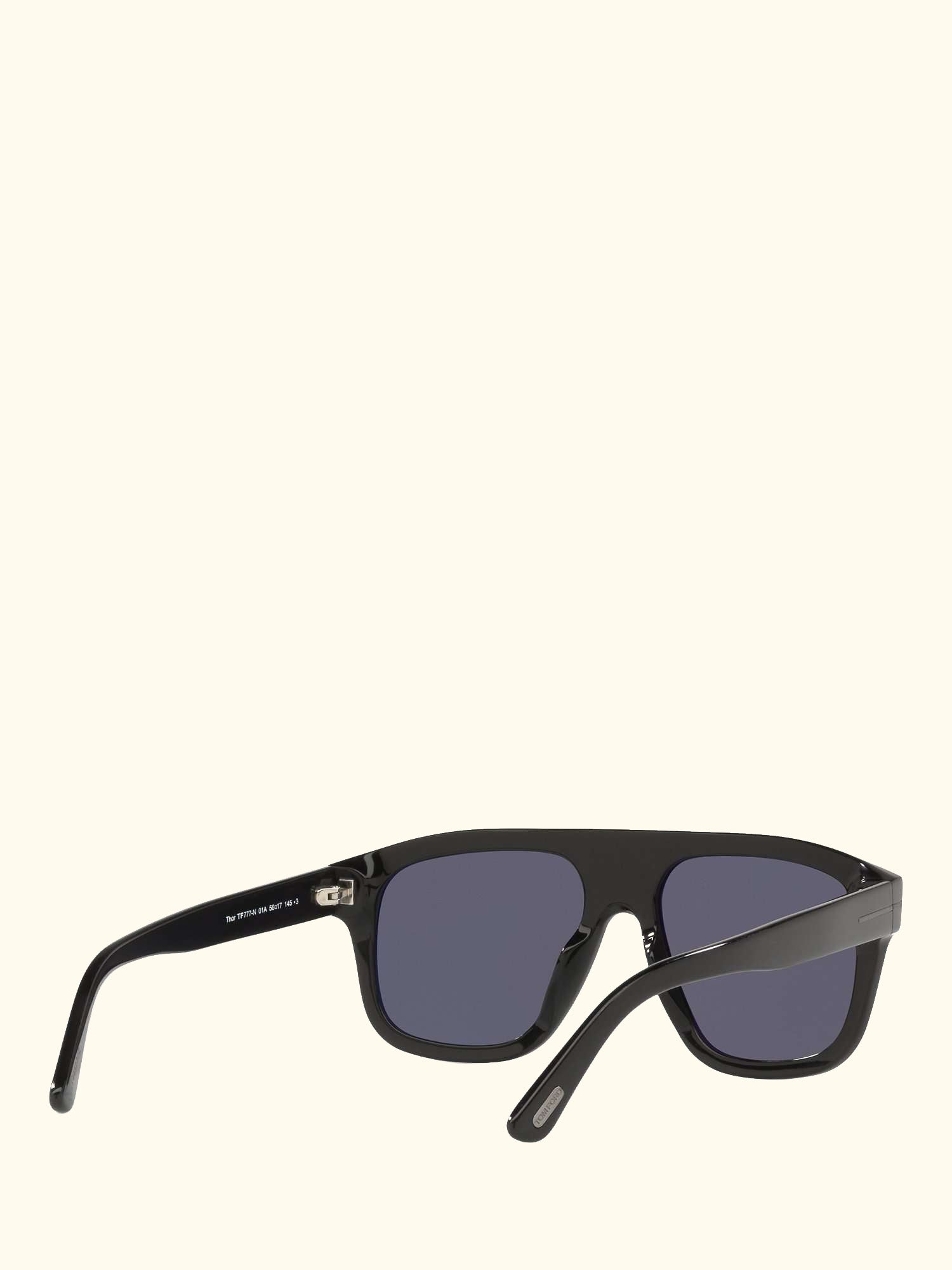 FT0777 Women's Thor Rectangular Sunglasses, Black/Grey