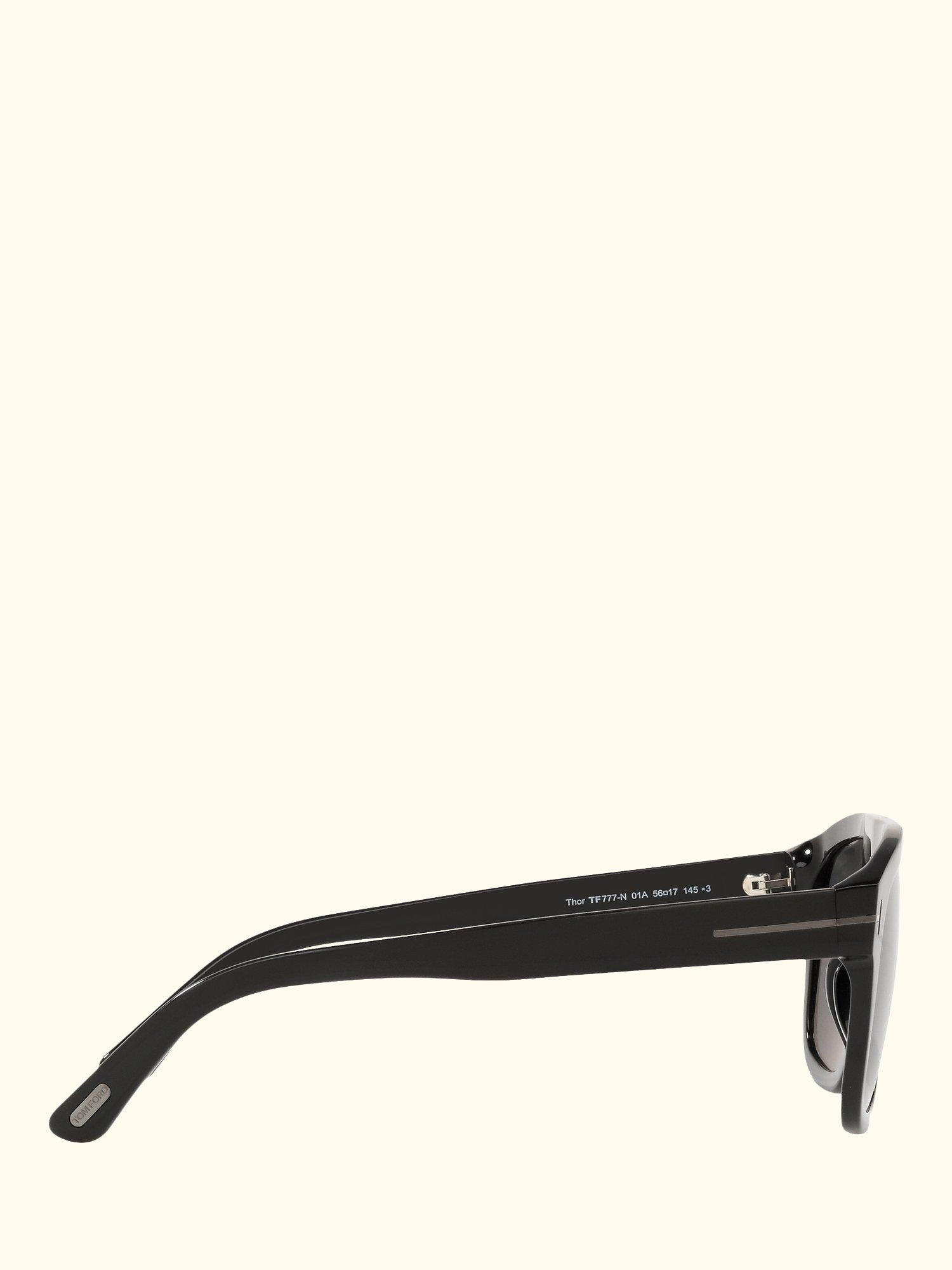 FT0777 Women's Thor Rectangular Sunglasses, Black/Grey