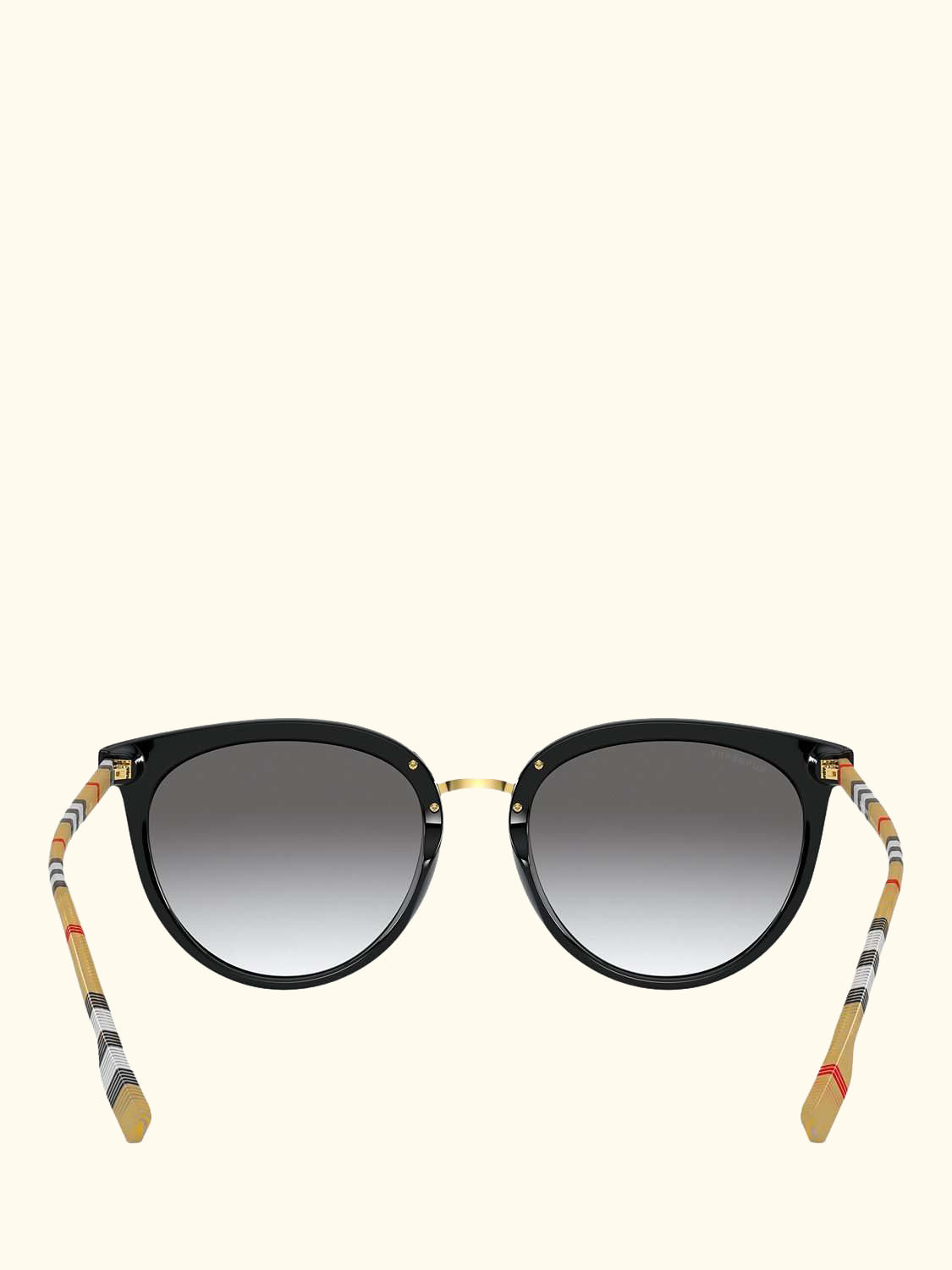 BE4316 Women's Oval Sunglasses, Black/Grey Gradient