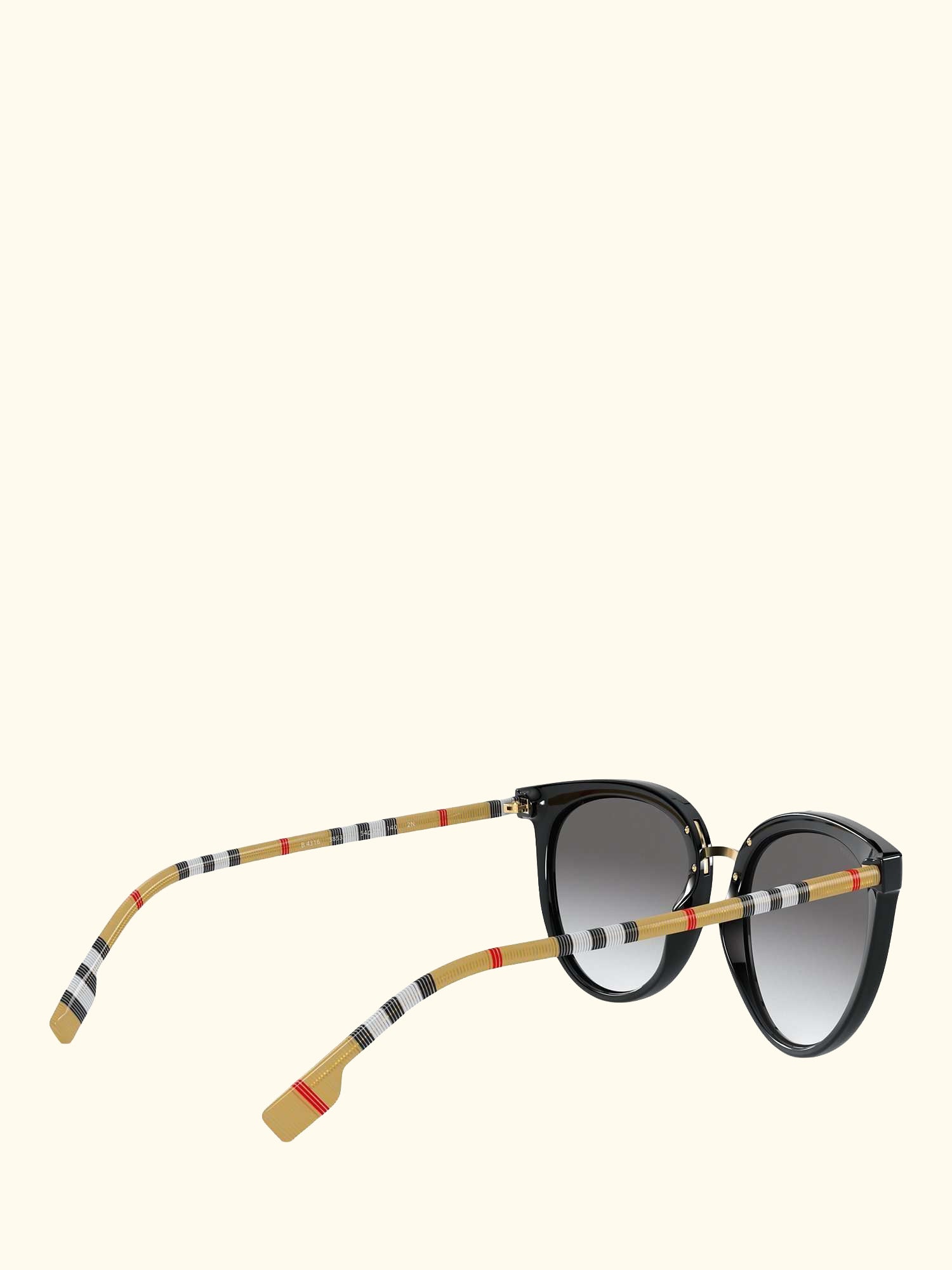 BE4316 Women's Oval Sunglasses, Black/Grey Gradient