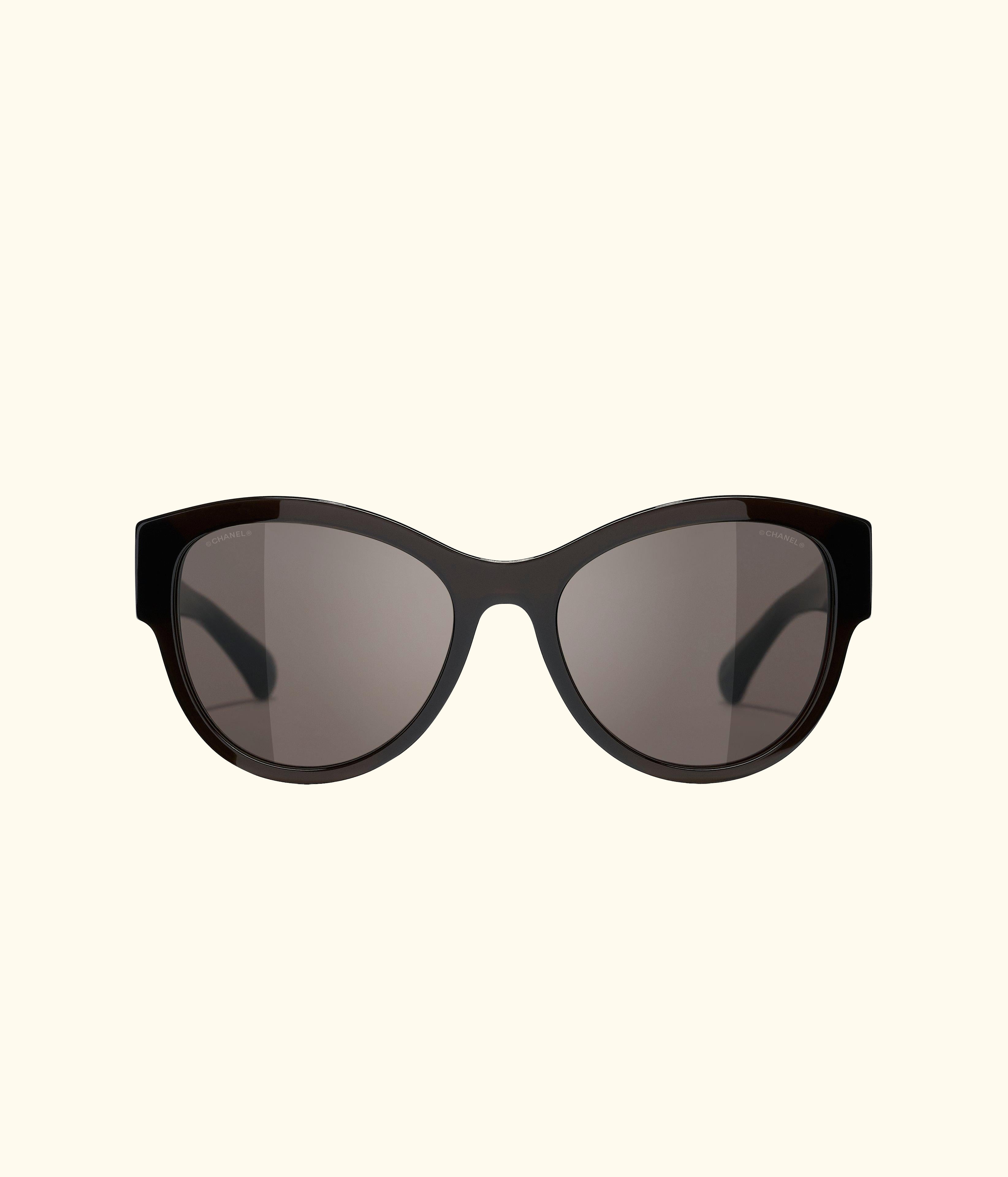 Oval Sunglasses CH5434 Black/Brown