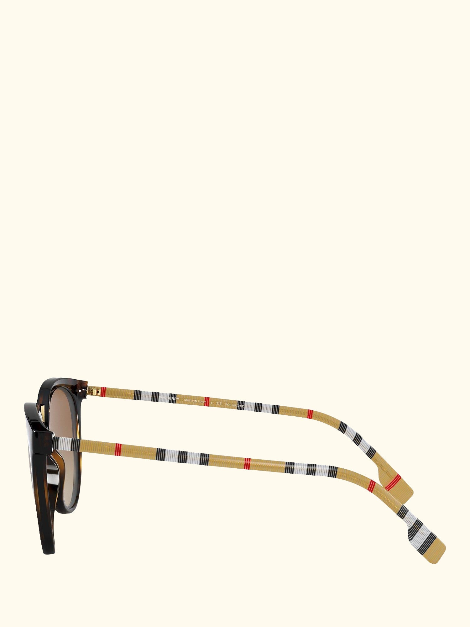 BE4316 Women's Polarised Oval Sunglasses, Dark Havana/Brown Gradient