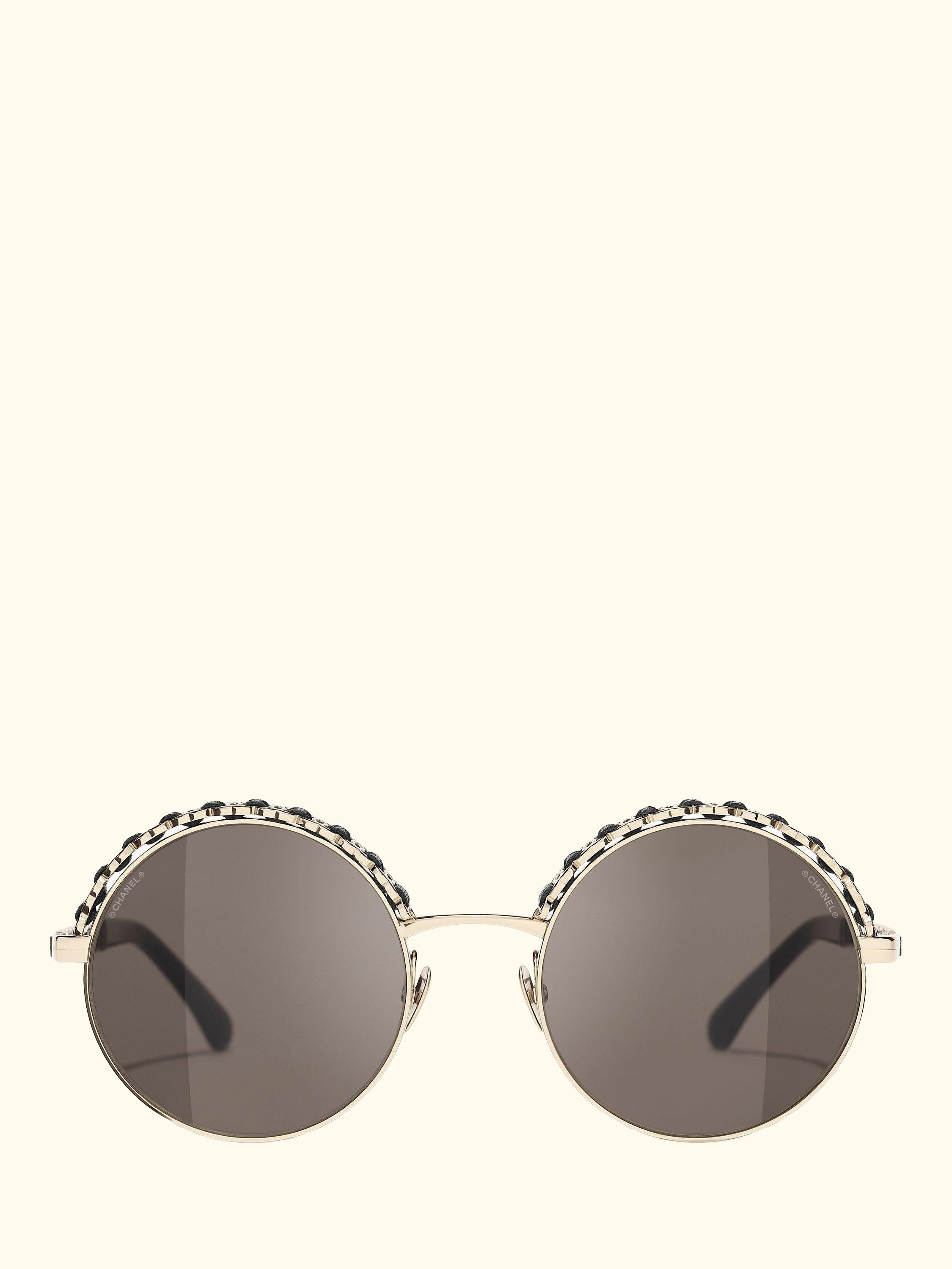 Round Sunglasses CH4265Q Pale Gold/Grey