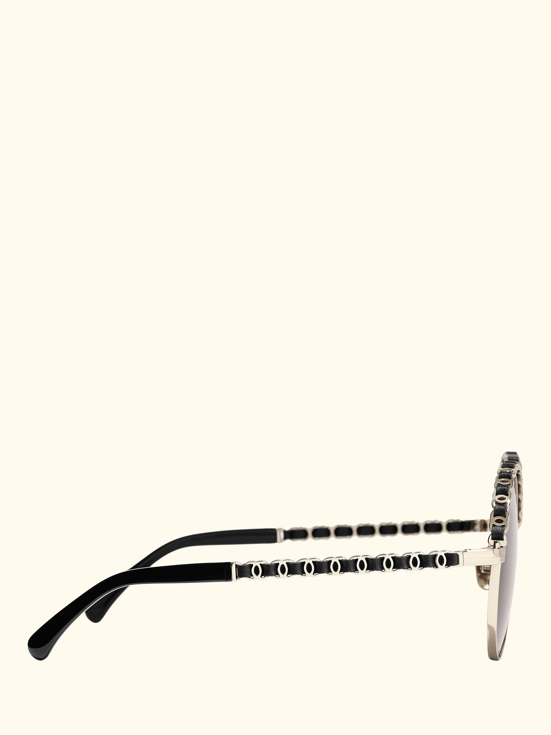 Round Sunglasses CH4265Q Pale Gold/Grey