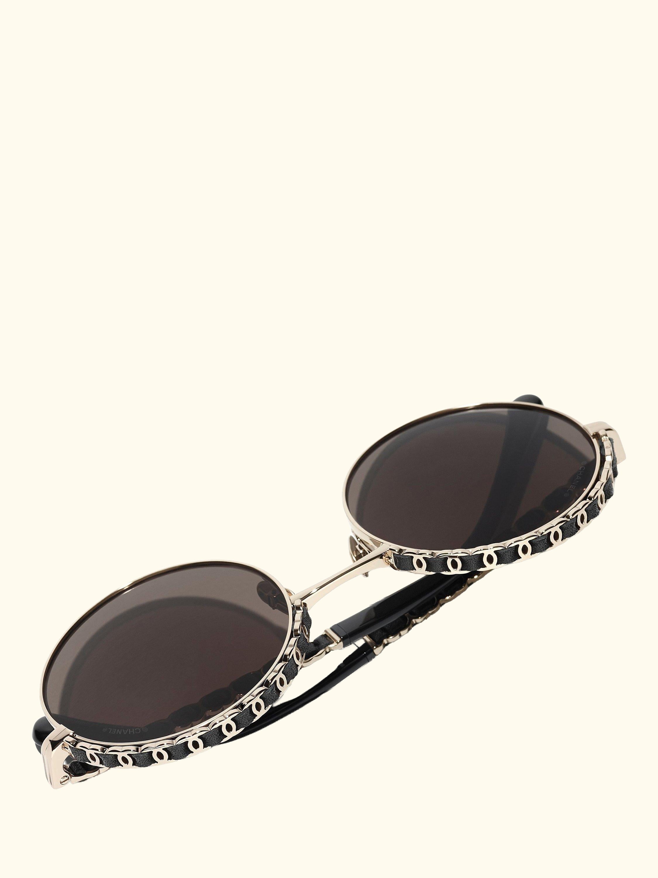 Round Sunglasses CH4265Q Pale Gold/Grey