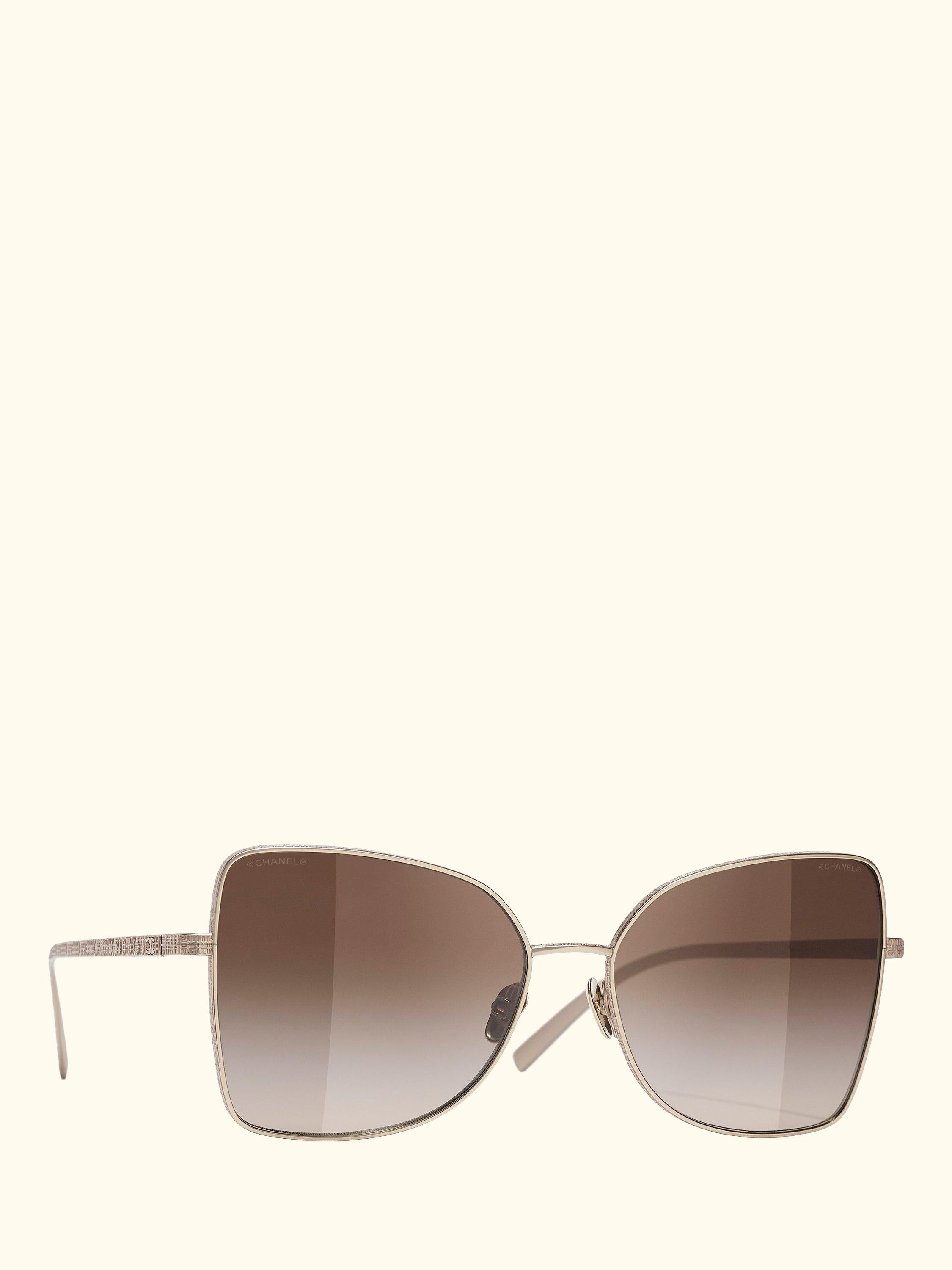Irregular Sunglasses CH4263T Pale Gold/Brown Gradient