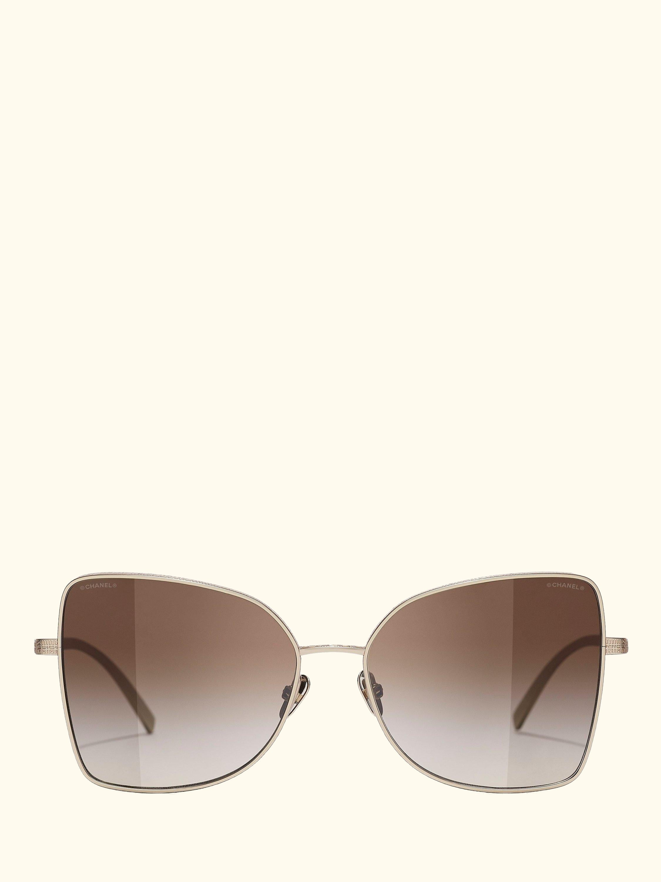 Irregular Sunglasses CH4263T Pale Gold/Brown Gradient