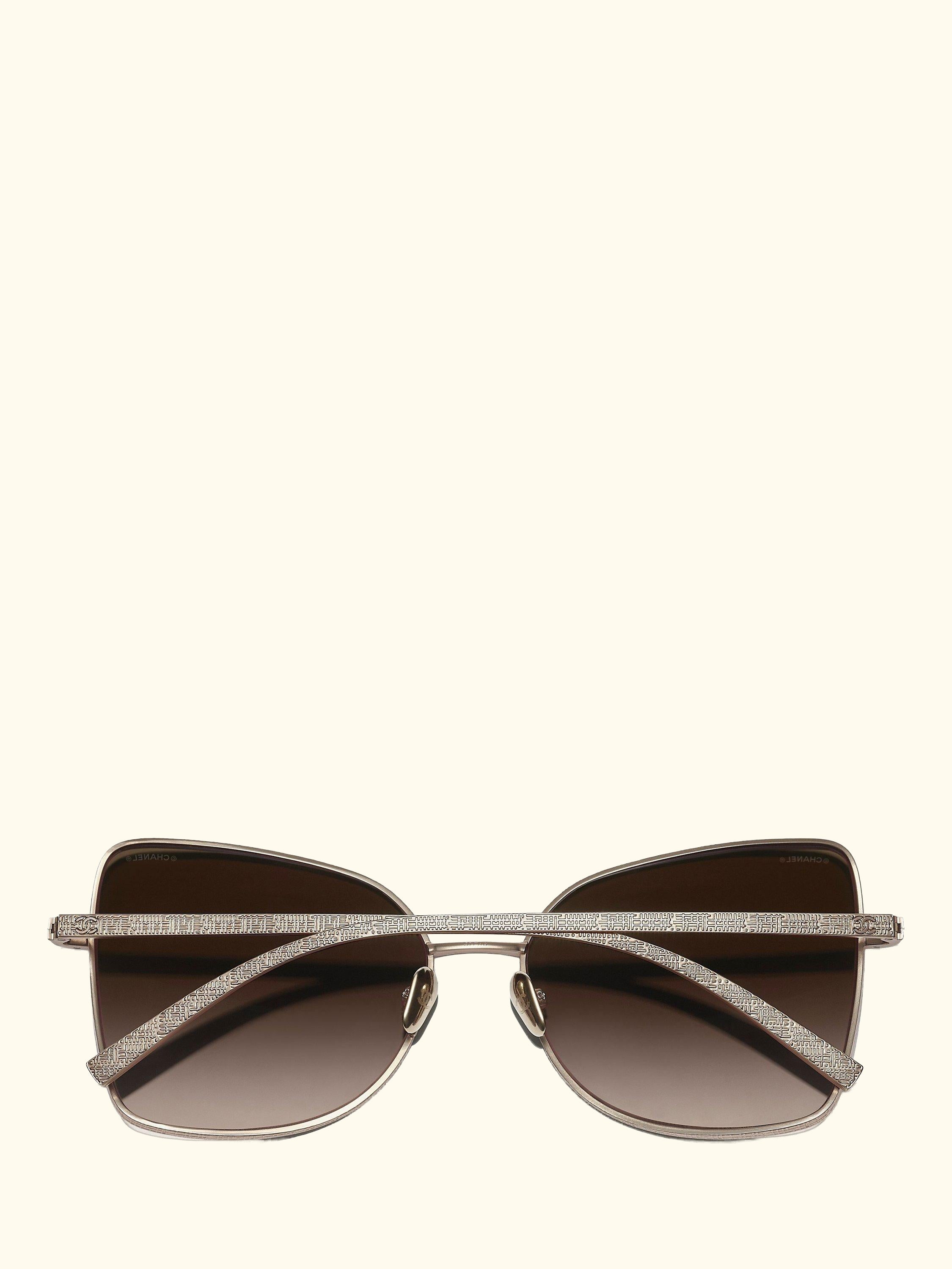 Irregular Sunglasses CH4263T Pale Gold/Brown Gradient