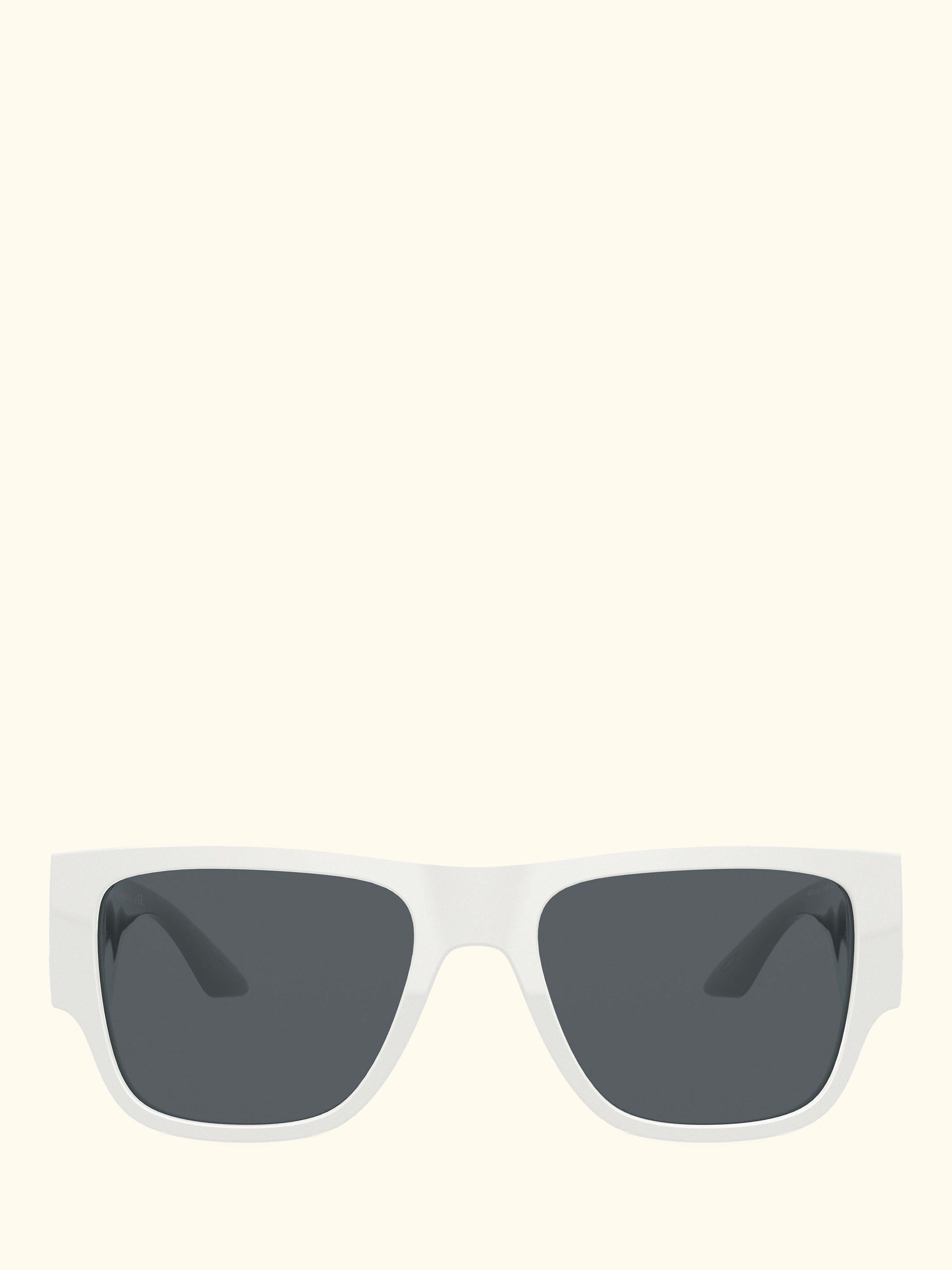 VE4403 Men's Rectangular Sunglasses, White