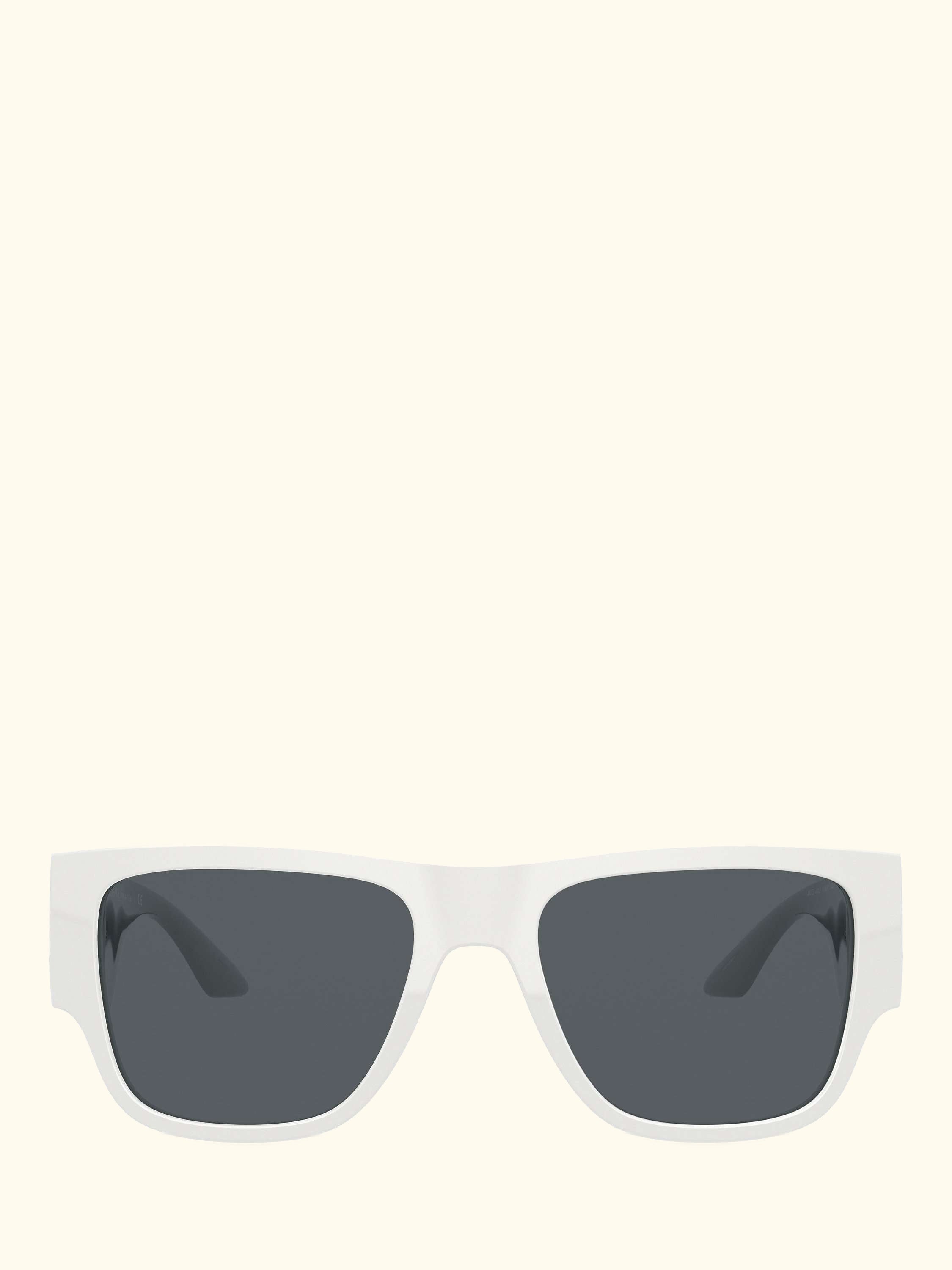 VE4403 Men's Rectangular Sunglasses, White