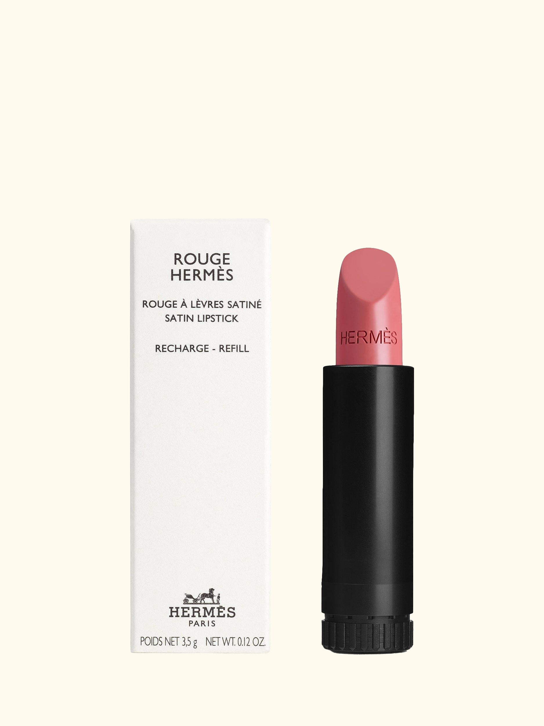 Rouge Hermès Satin Lipstick Refill, 18 Rose Encens
