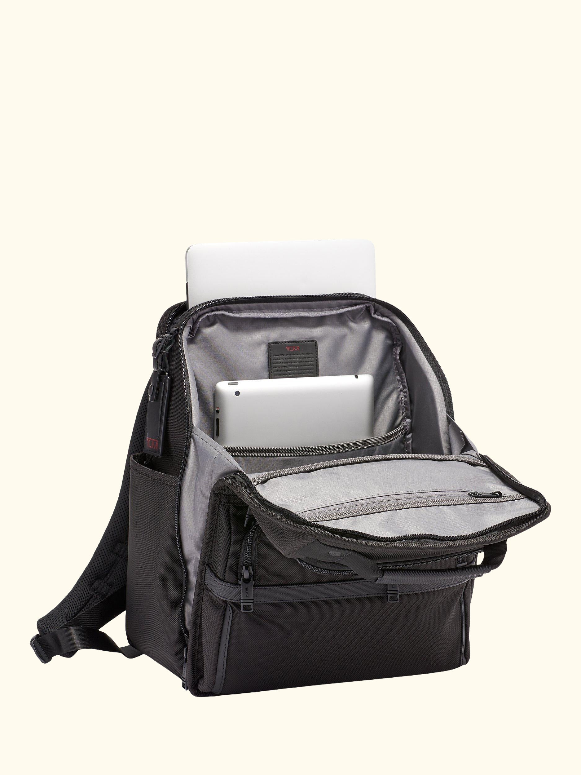 Alpha 3 Compact Laptop Brief Pack Backpack, Black
