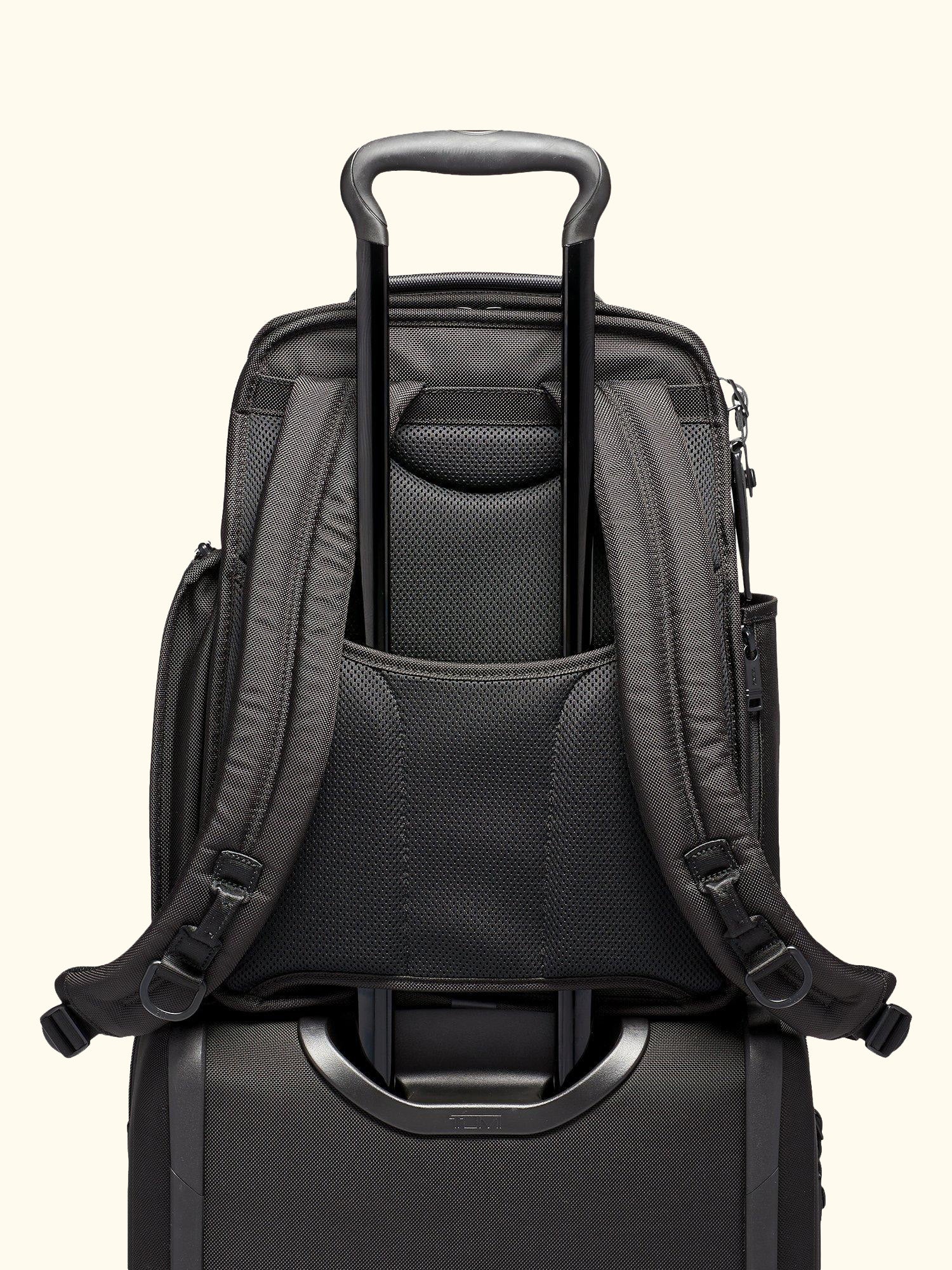 Alpha 3 Compact Laptop Brief Pack Backpack, Black