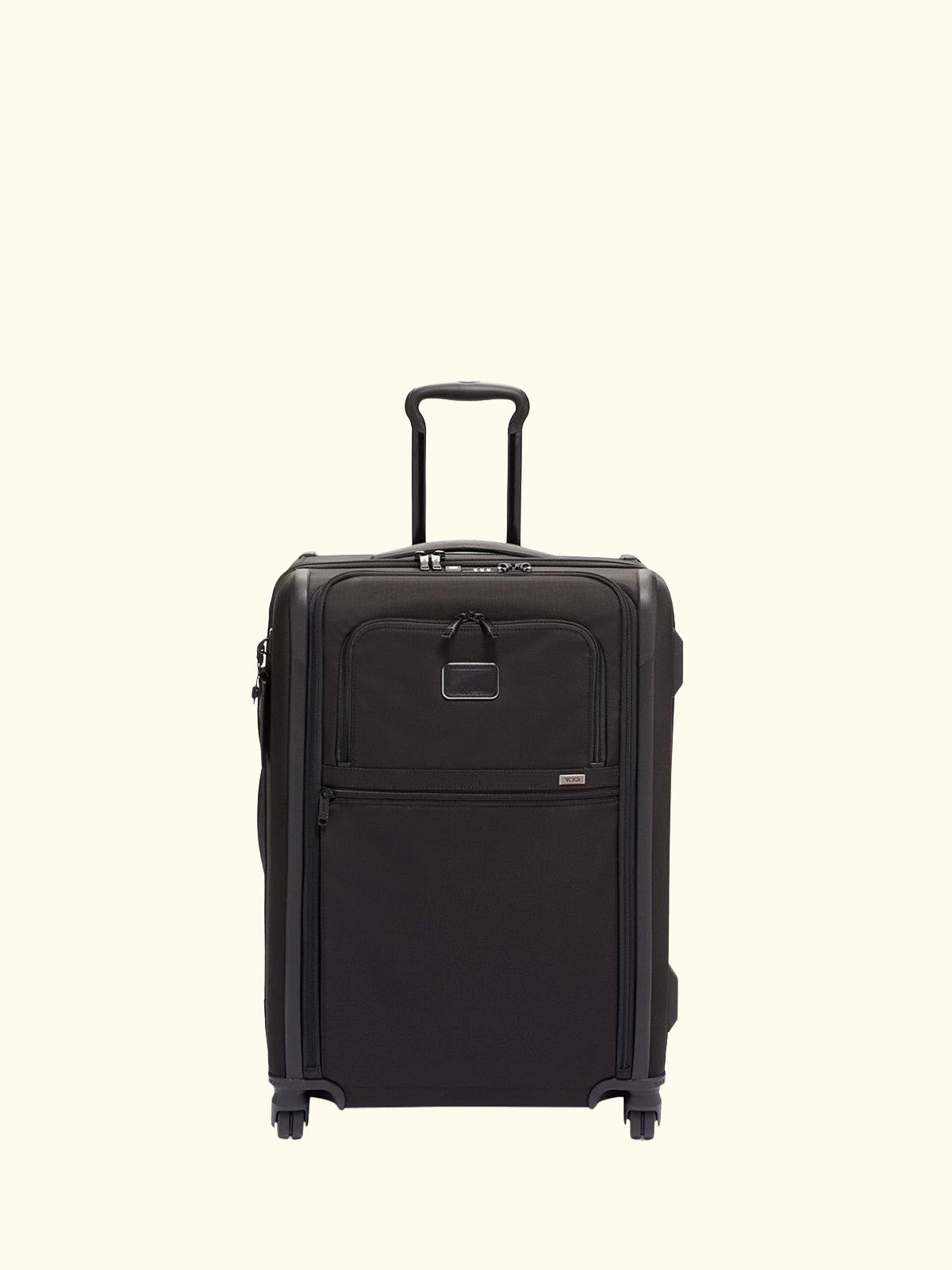 Alpha 3 Short Trip 66cm 4-Wheel Expandable Medium Suitcase, Black