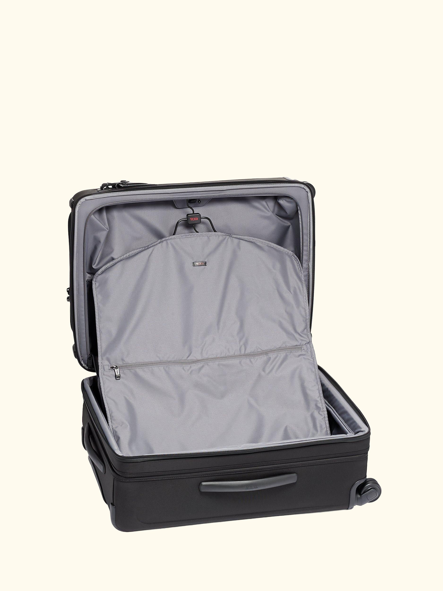 Alpha 3 Short Trip 66cm 4-Wheel Expandable Medium Suitcase, Black