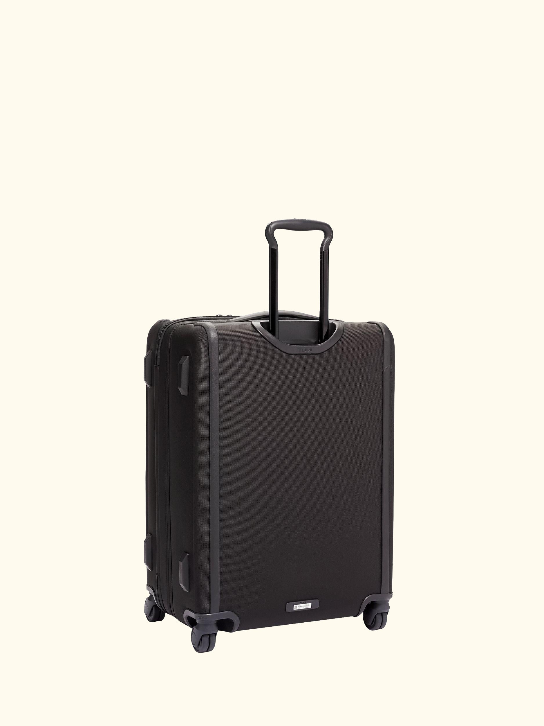 Alpha 3 Short Trip 66cm 4-Wheel Expandable Medium Suitcase, Black