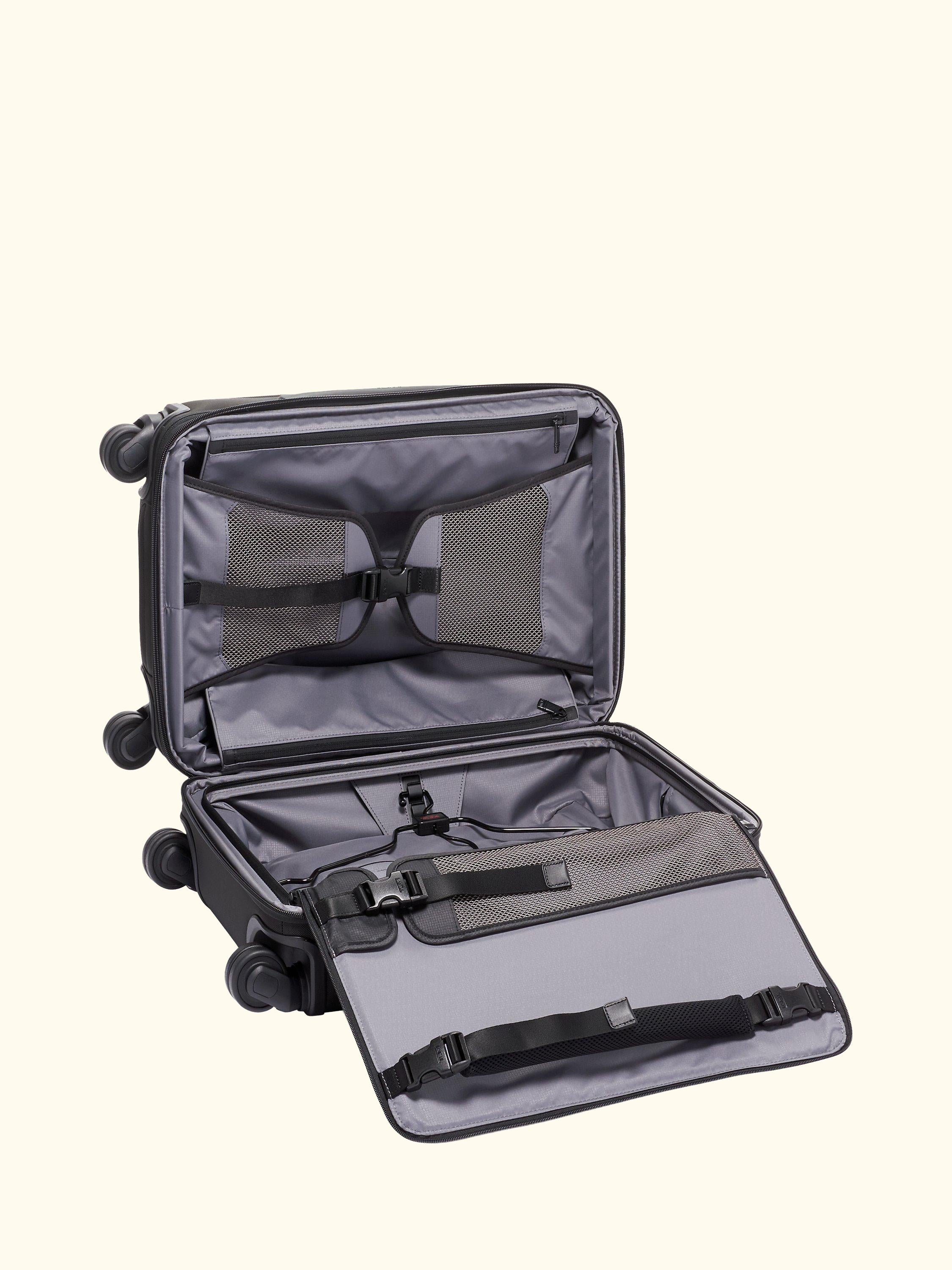 Alpha 3 International 56cm 4-Wheel Expandable Cabin Case, Black