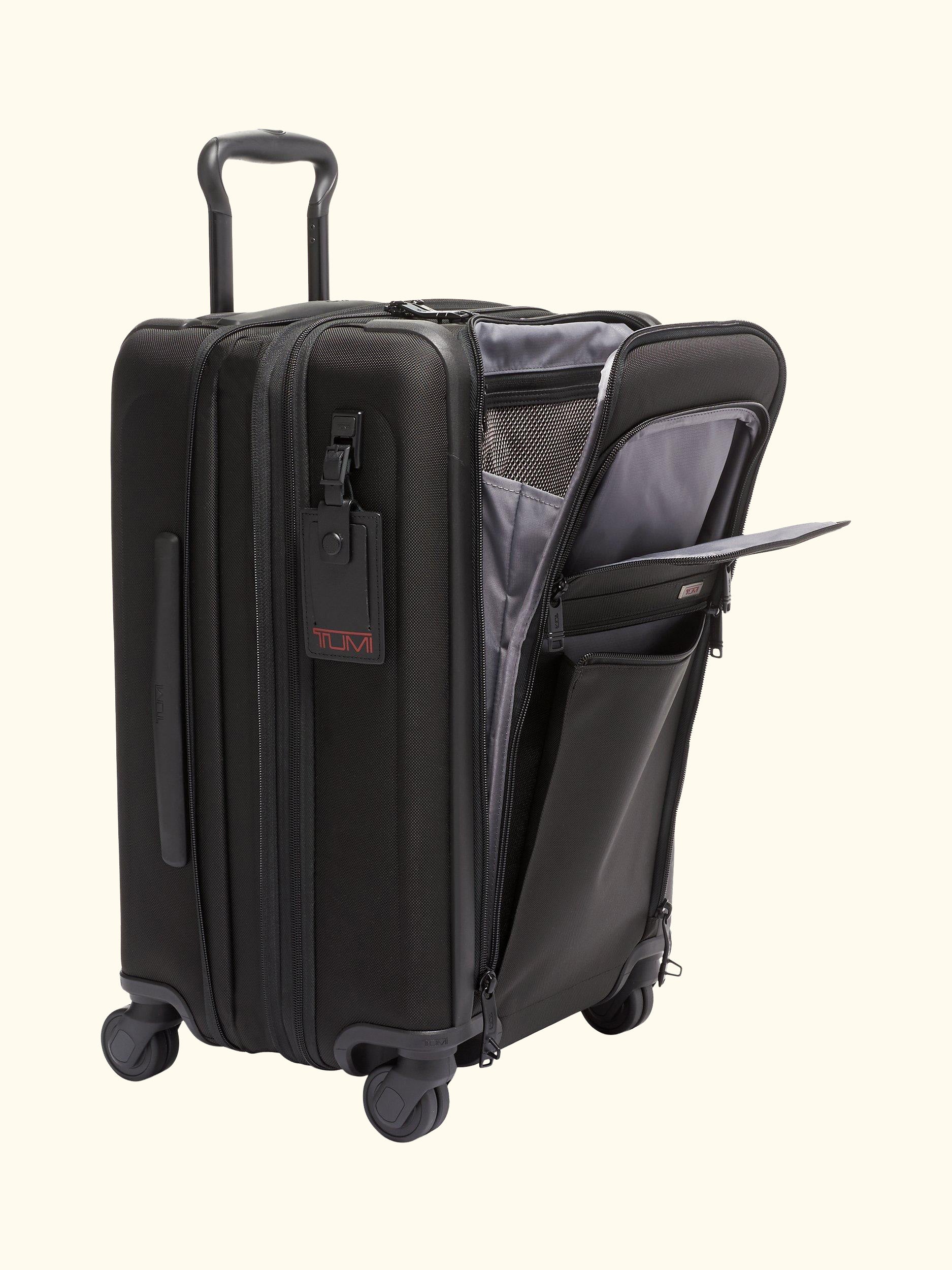 Alpha 3 International 56cm 4-Wheel Expandable Cabin Case, Black