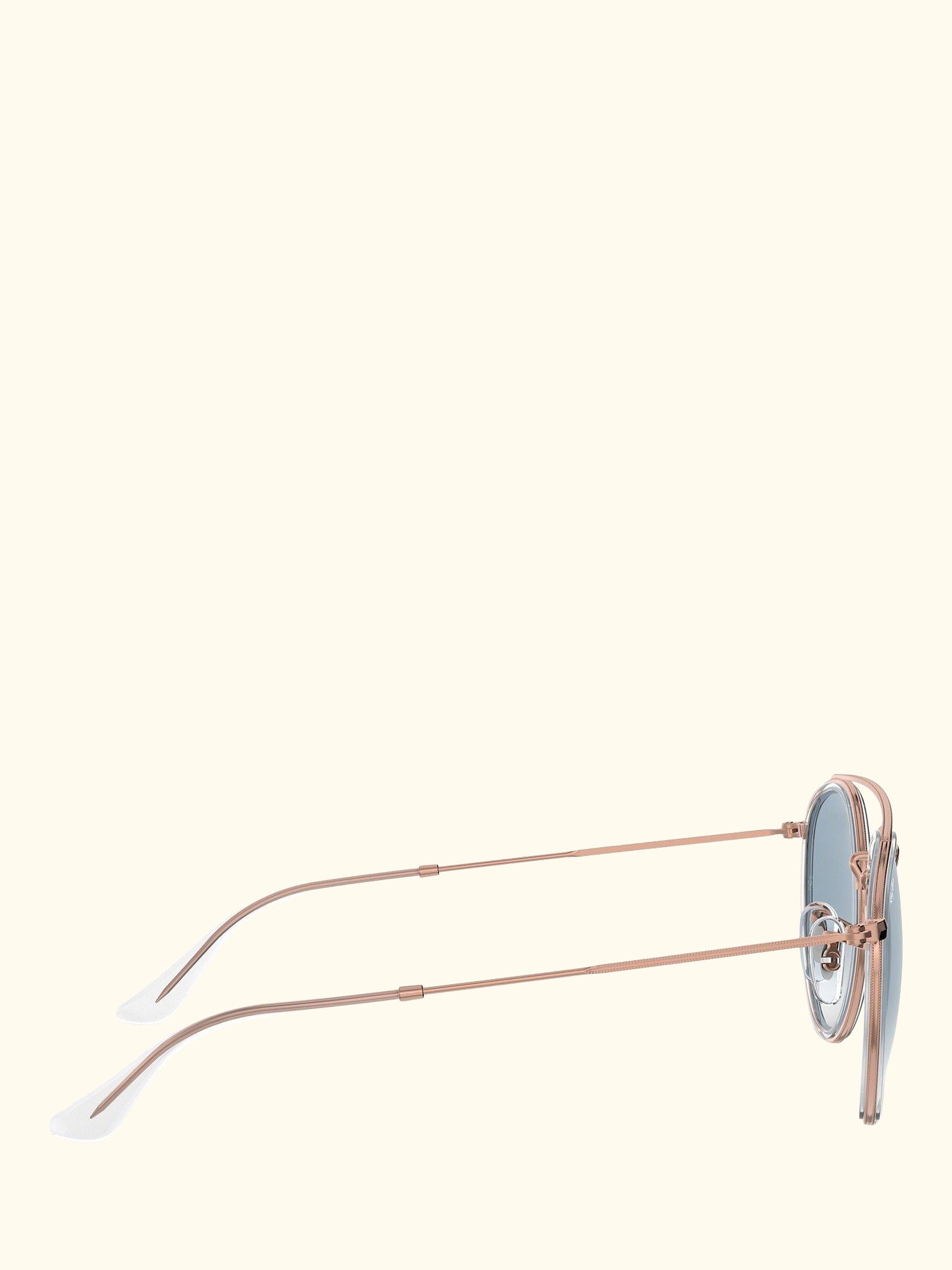 RB3647N Unisex Double Bridge Oval Sunglasses, Copper/Light Blue Gradient