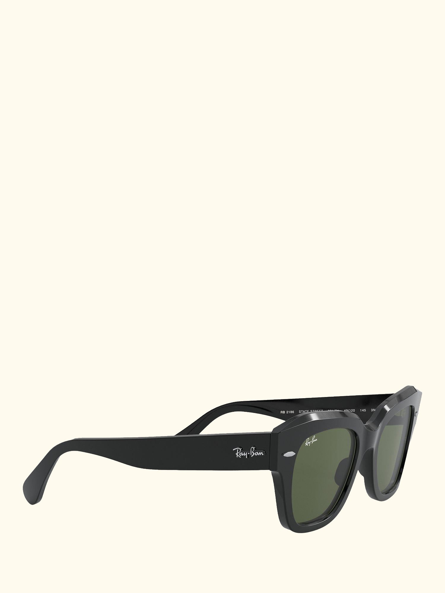 RB2186 Unisex Square Sunglasses, Black
