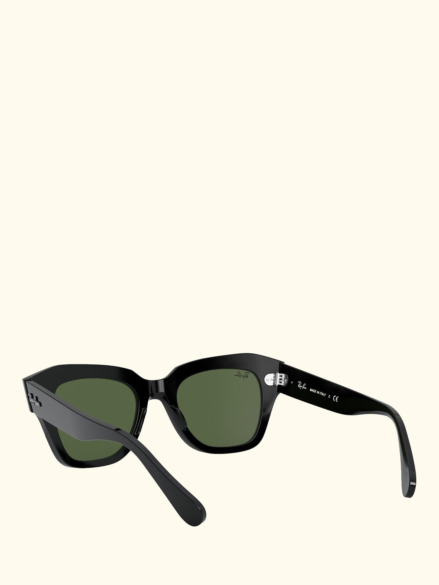 RB2186 Unisex Square Sunglasses, Black