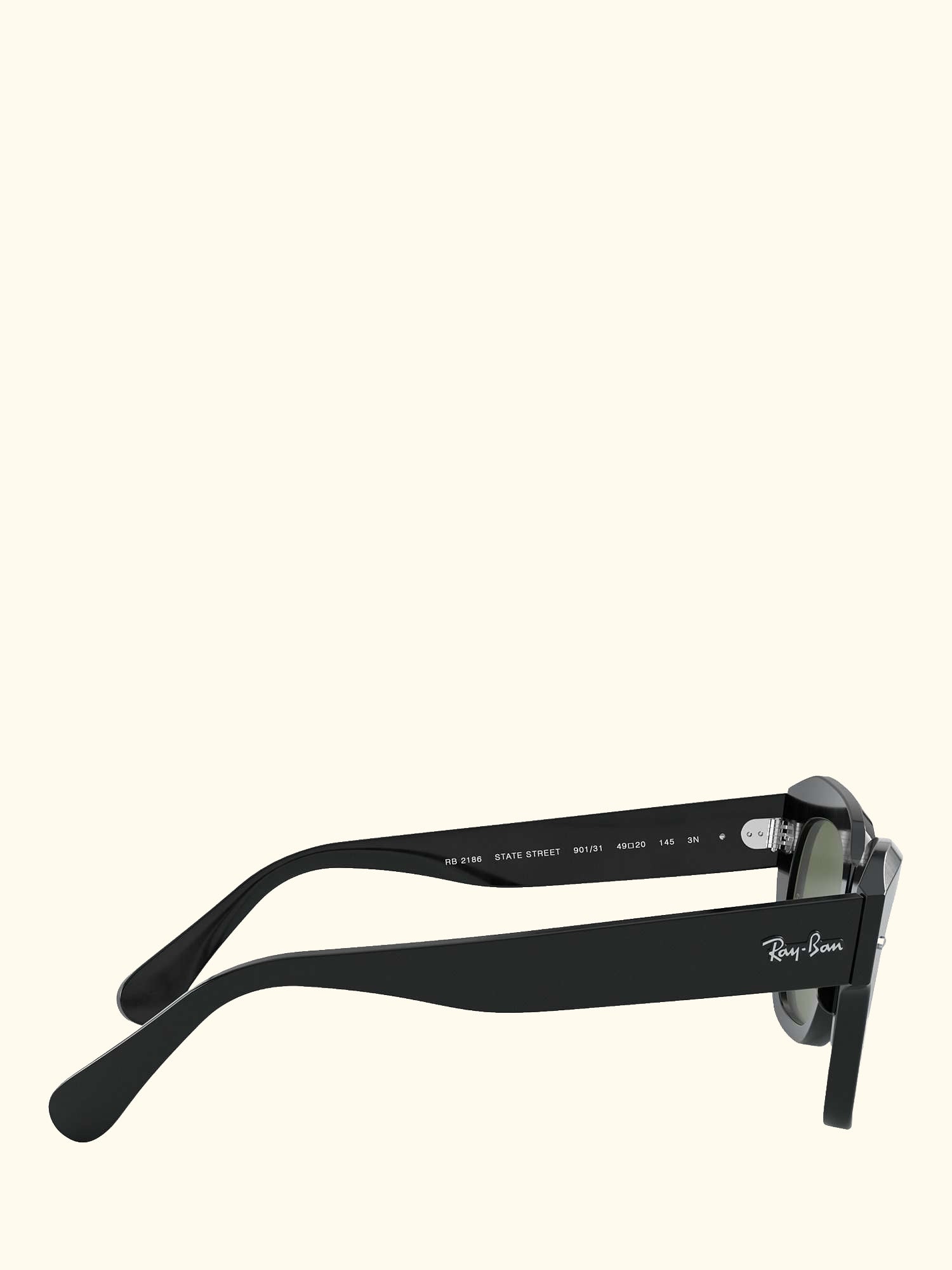 RB2186 Unisex Square Sunglasses, Black
