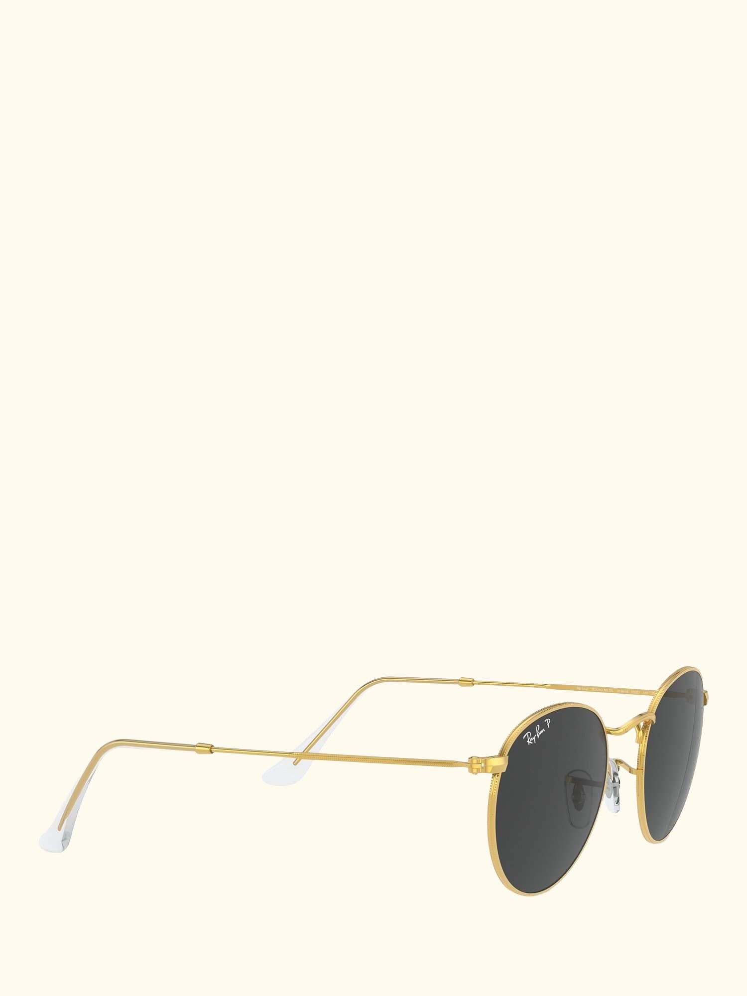 RB3447 Men's Polarised Round Metal Sunglasses