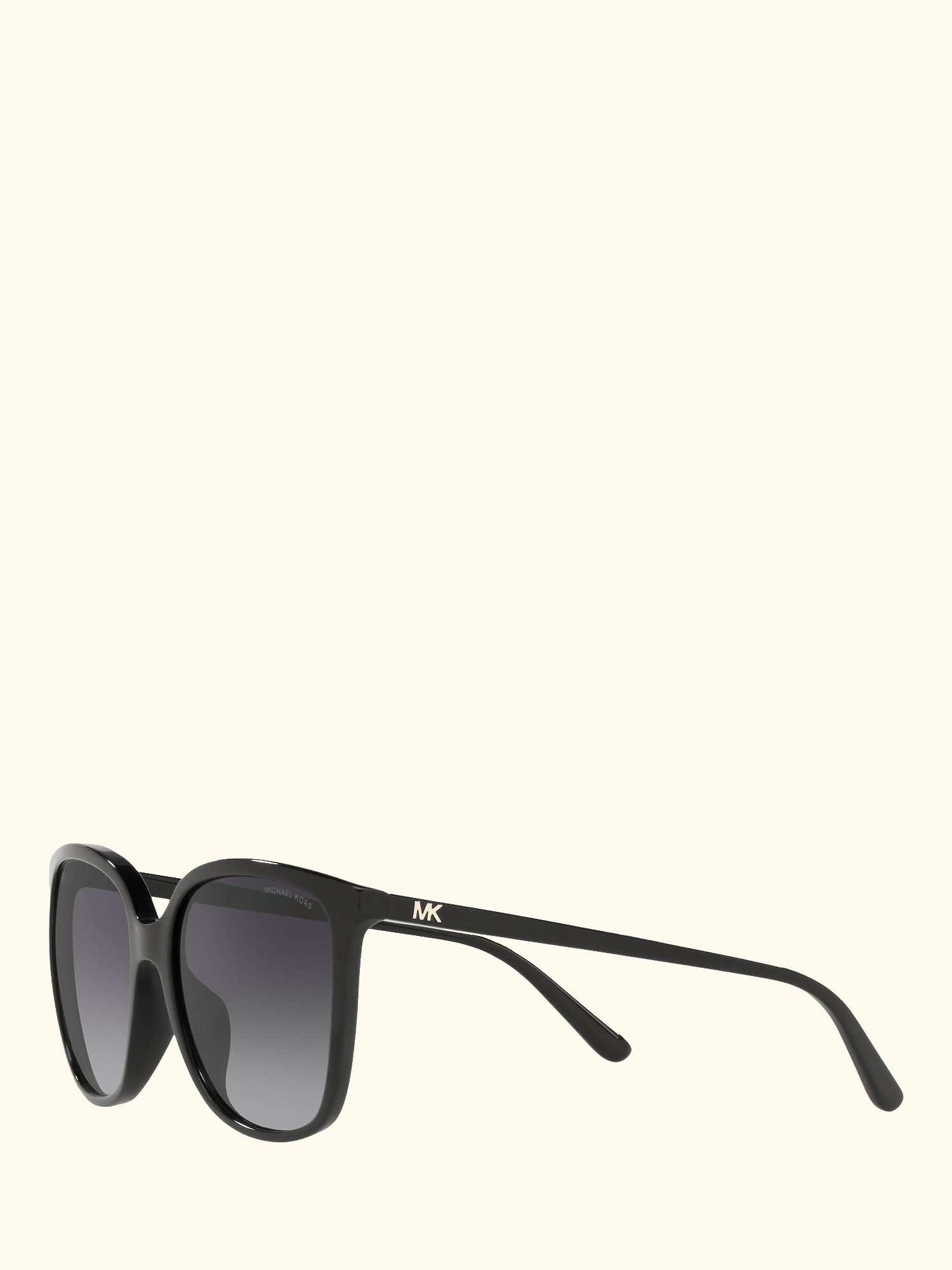 MK2137U Women's Anaheim Polarised Square Sunglasses, Black/Grey Gradient